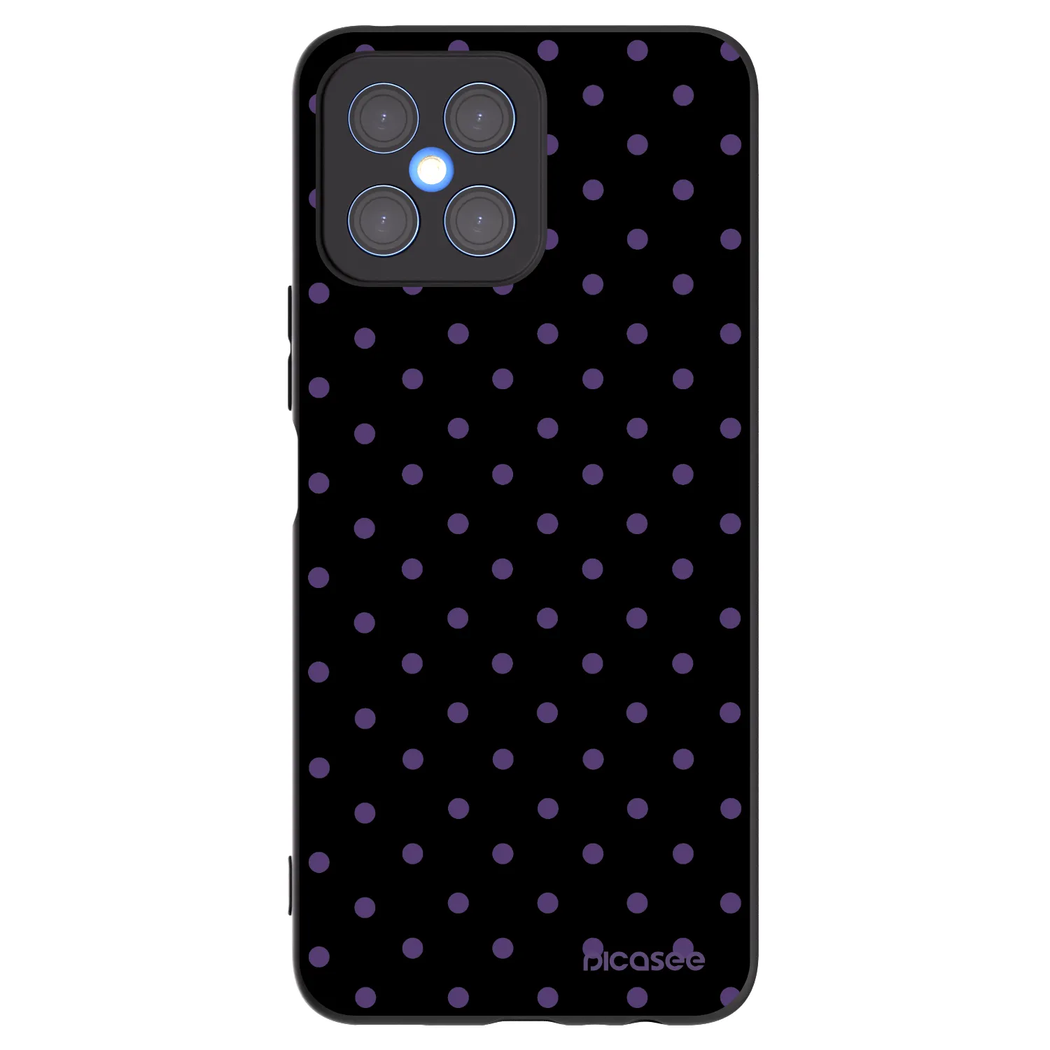 Picasee silikónový čierny obal pre Honor X8 4G - Flickers
