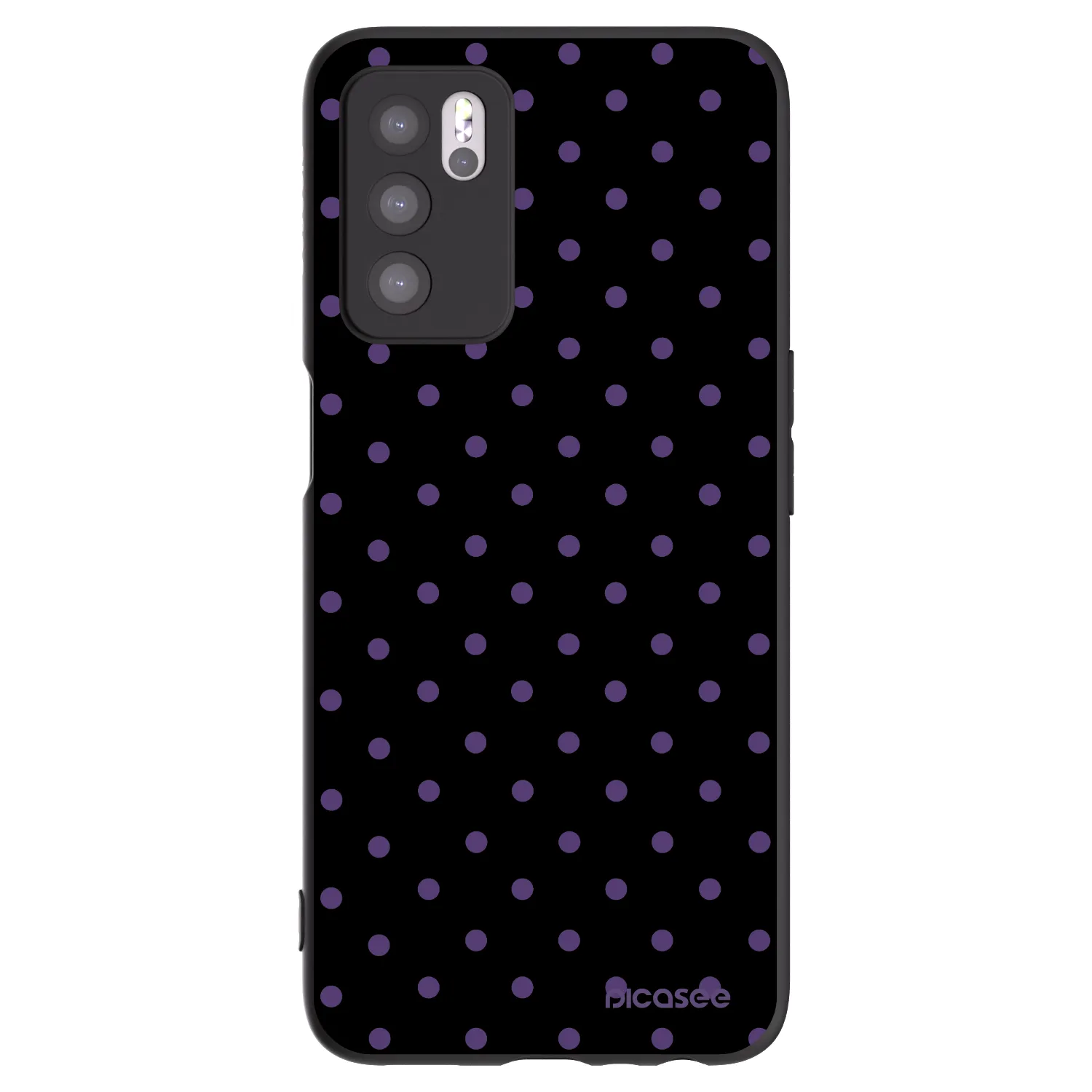 Picasee silikónový čierny obal pre OPPO A16 - Flickers