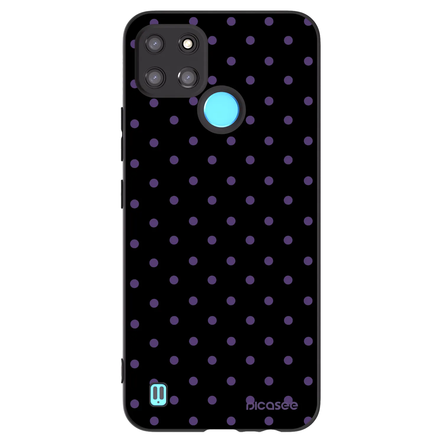 Picasee silikónový čierny obal pre Realme C21Y - Flickers