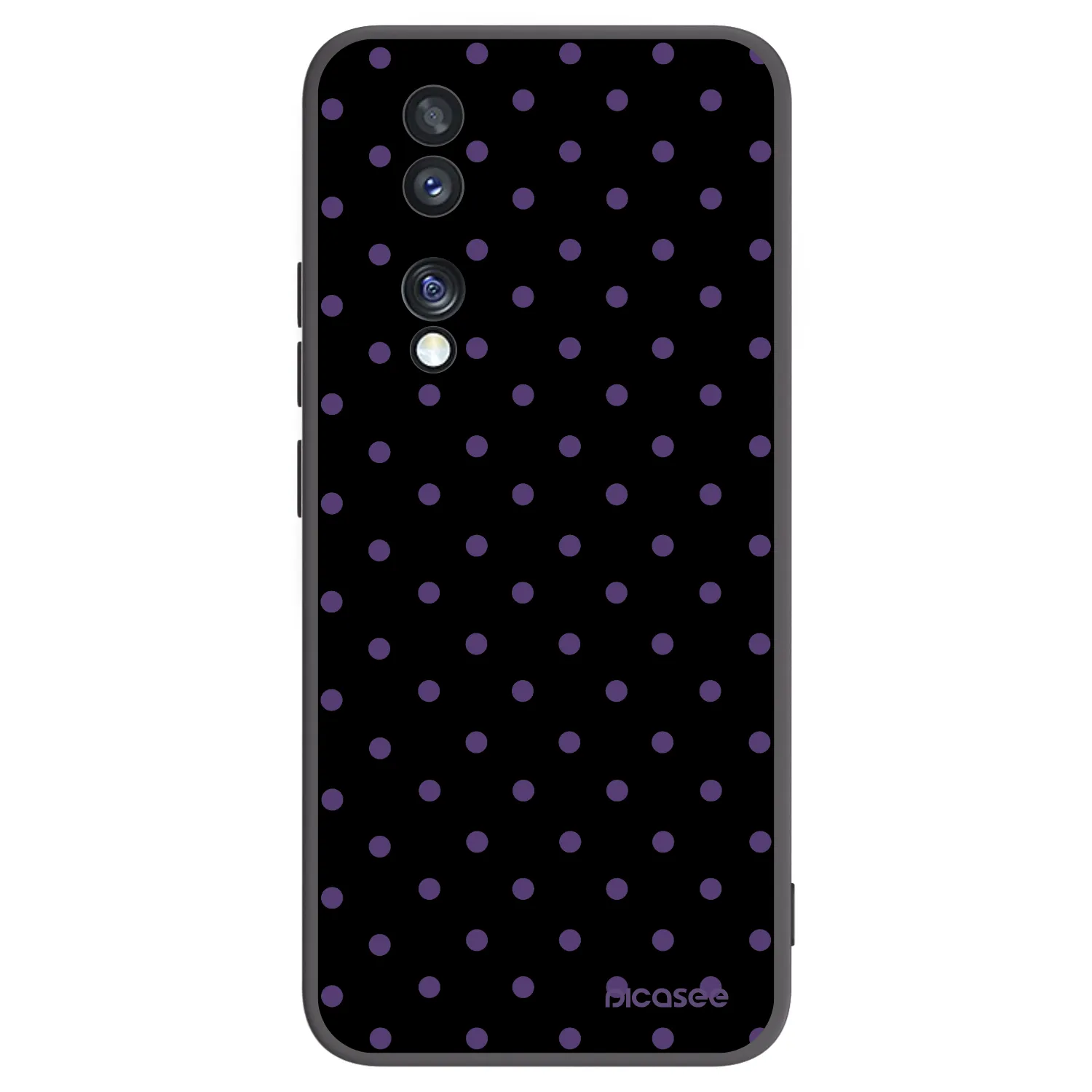 Picasee silikónový čierny obal pre Honor 70 - Flickers