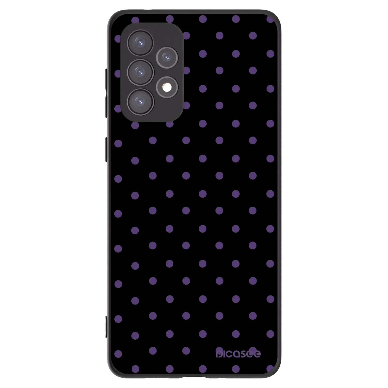 Picasee silikónový čierny obal pre Samsung Galaxy A73 5G - Flickers