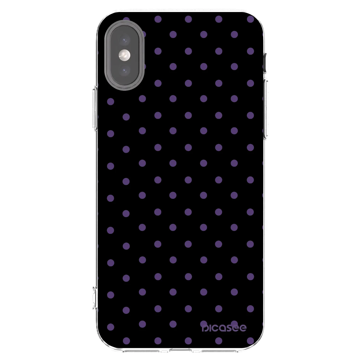 Picasee silikónový prehľadný obal pre Apple iPhone X/XS - Flickers