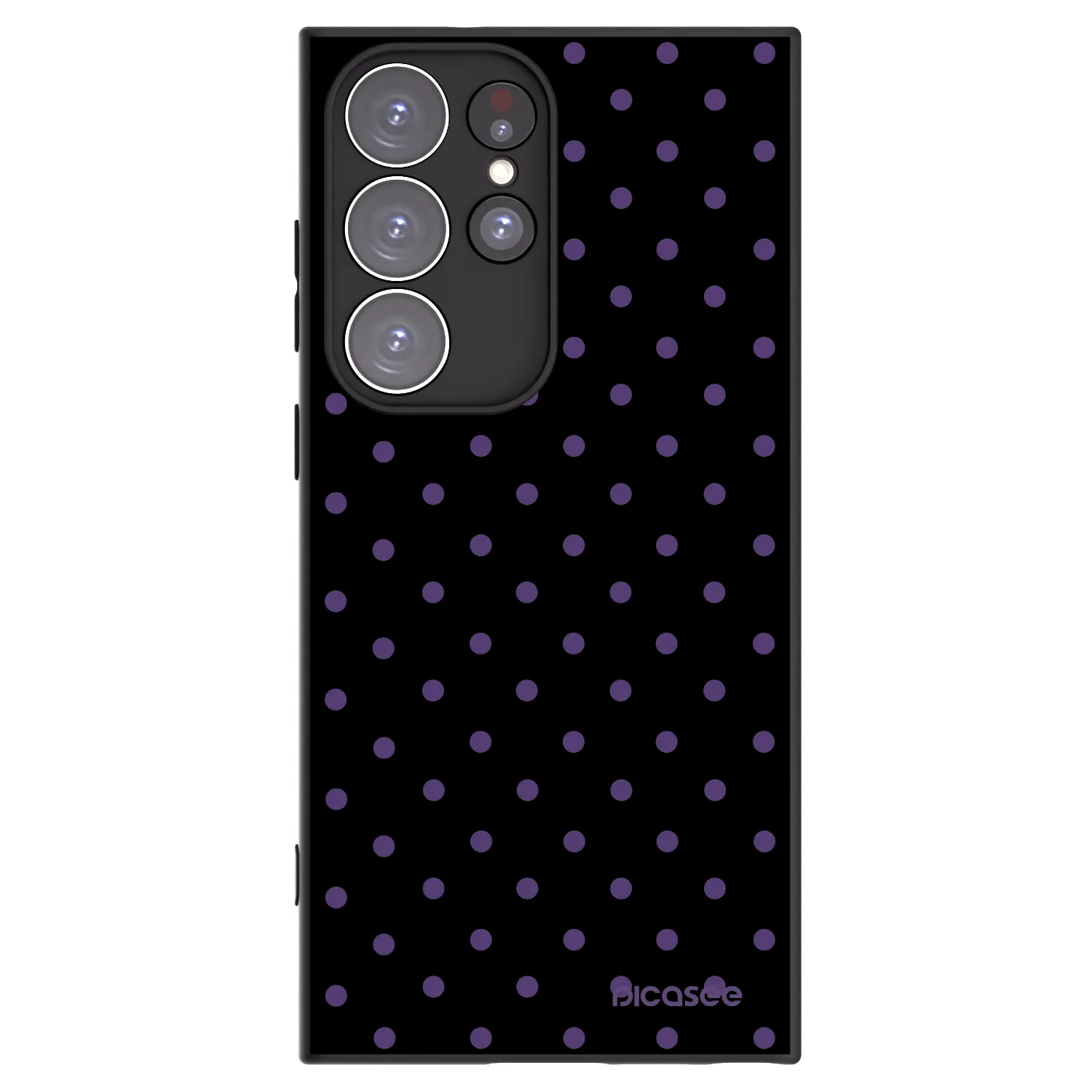 Picasee silikónový čierny obal pre Samsung Galaxy S23 Ultra 5G - Flickers