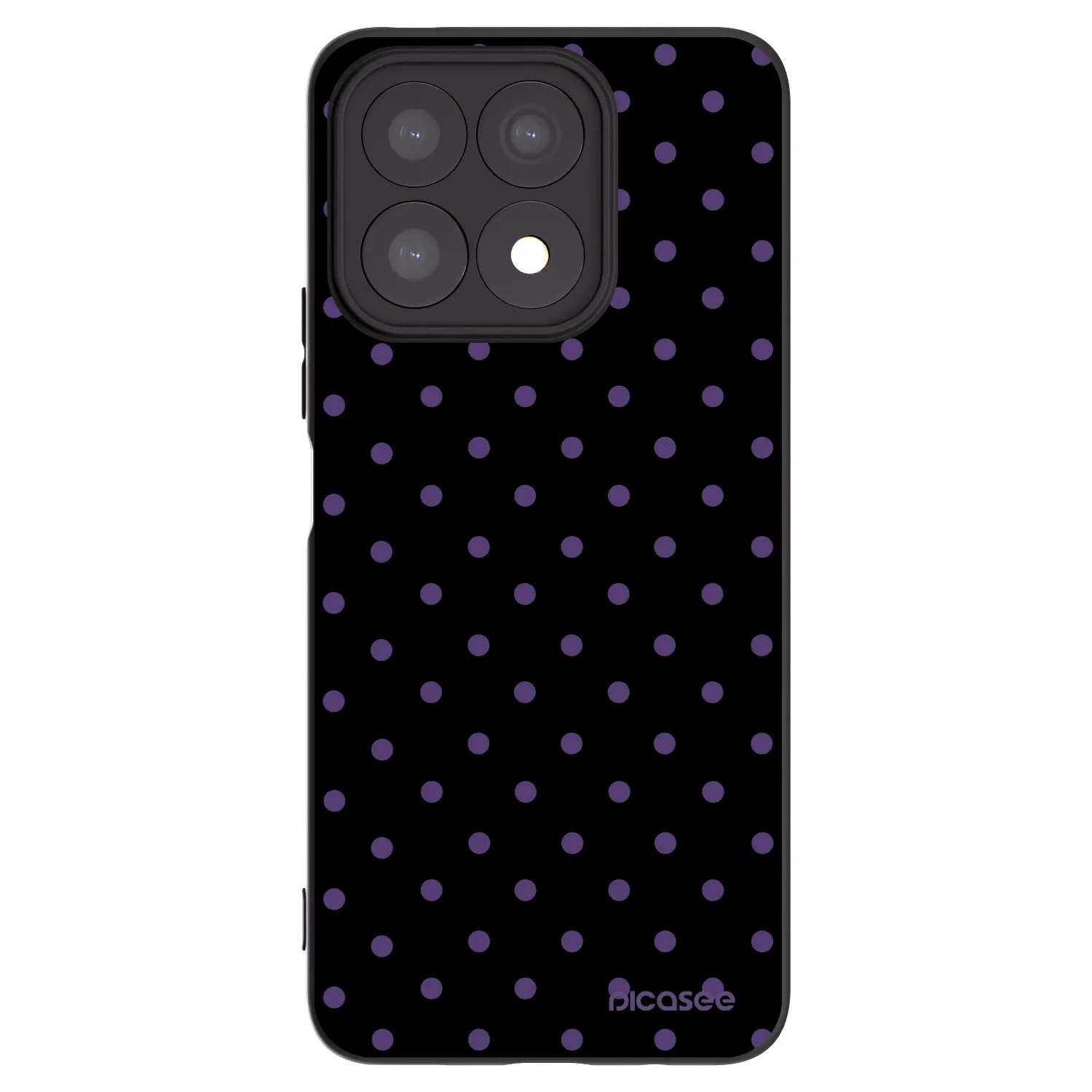 Picasee silikónový čierny obal pre Honor X8a - Flickers