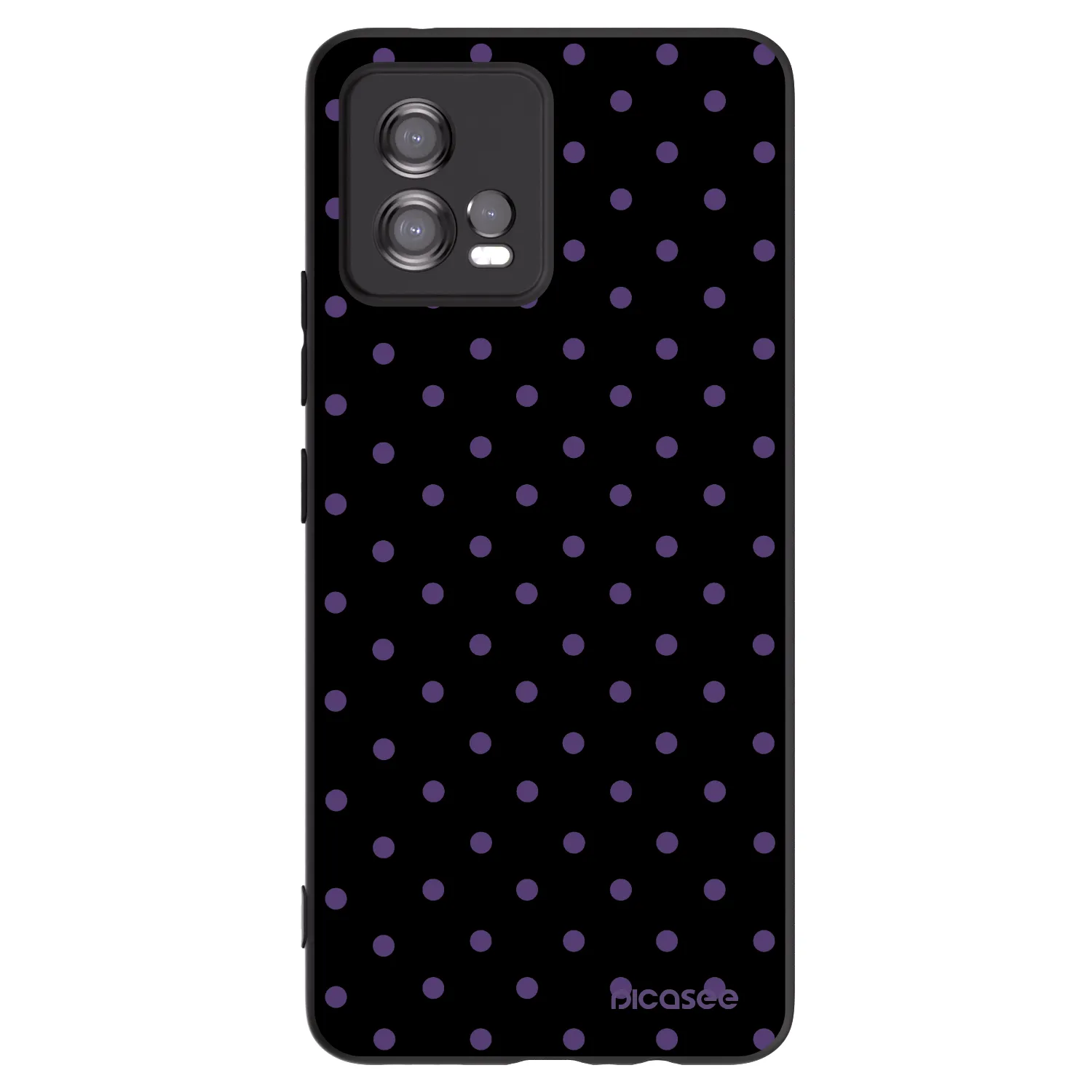 Picasee silikónový čierny obal pre Motorola Moto G72 - Flickers