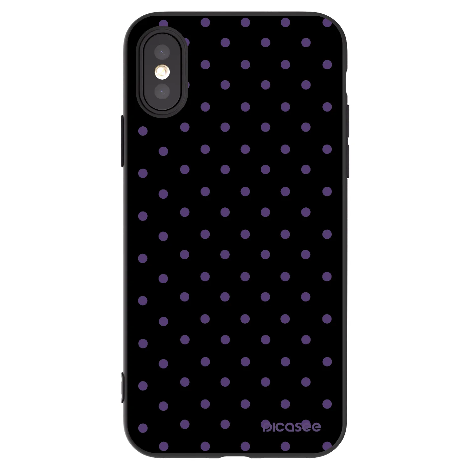 Picasee silikónový čierny obal pre Apple iPhone X/XS - Flickers