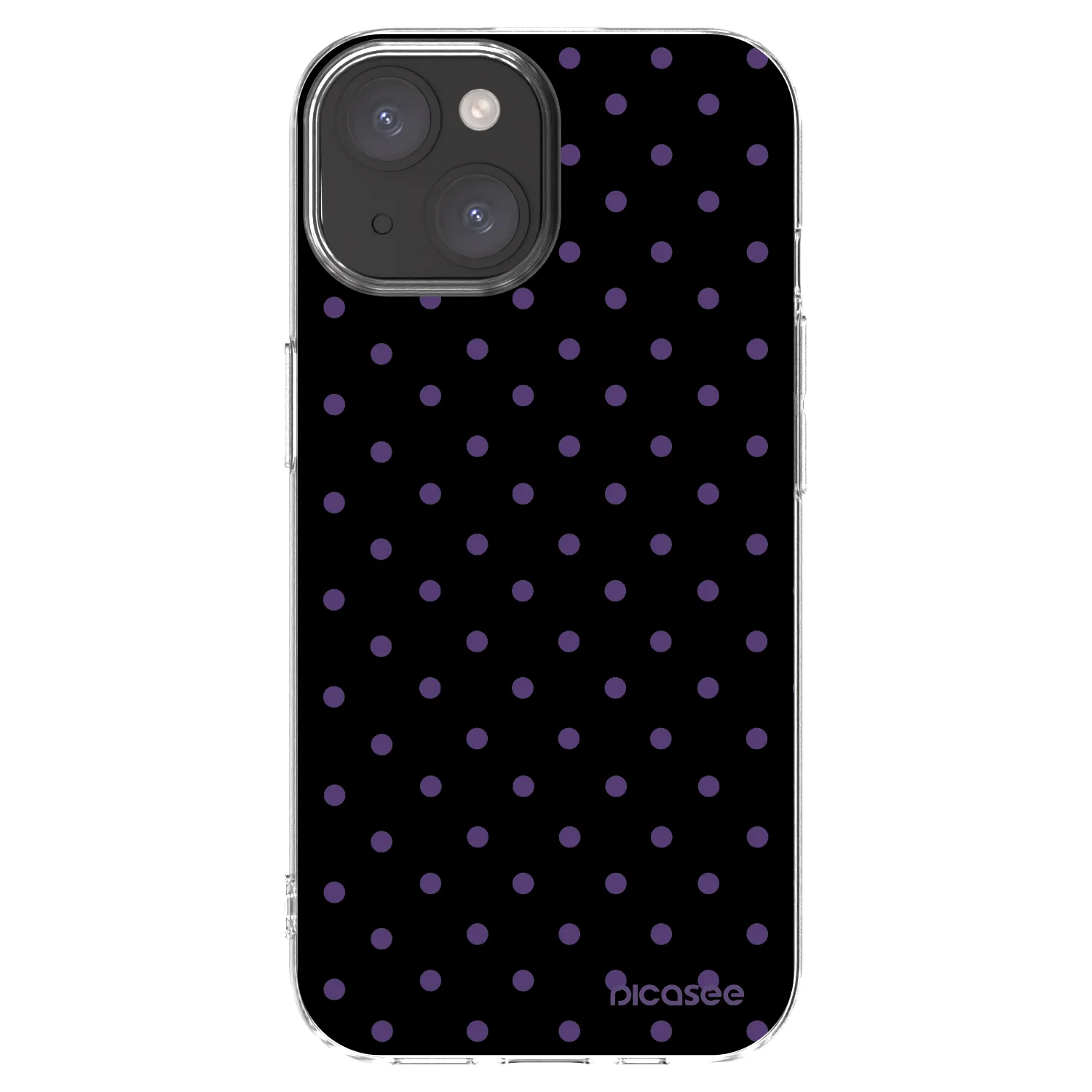 Picasee silikónový prehľadný obal pre Apple iPhone 15 - Flickers