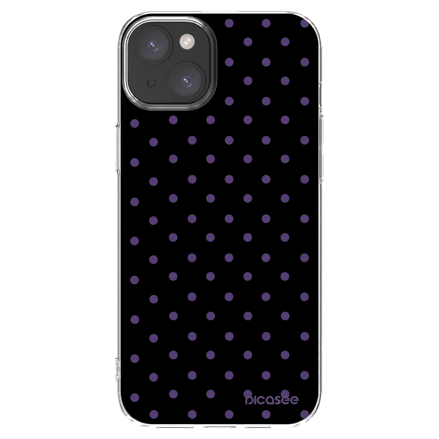 Picasee silikónový prehľadný obal pre Apple iPhone 15 Plus - Flickers