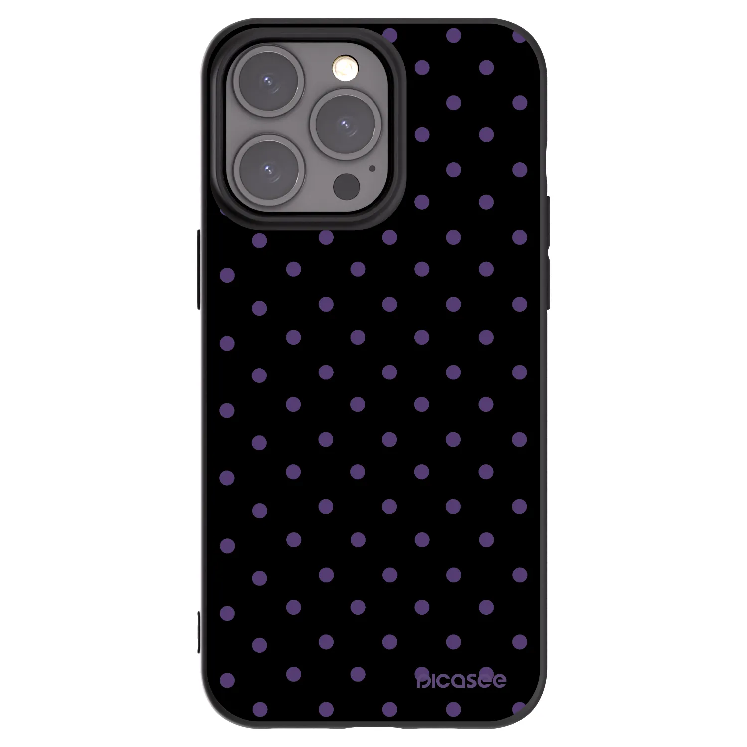 Picasee silikónový čierny obal pre Apple iPhone 15 Pro Max - Flickers