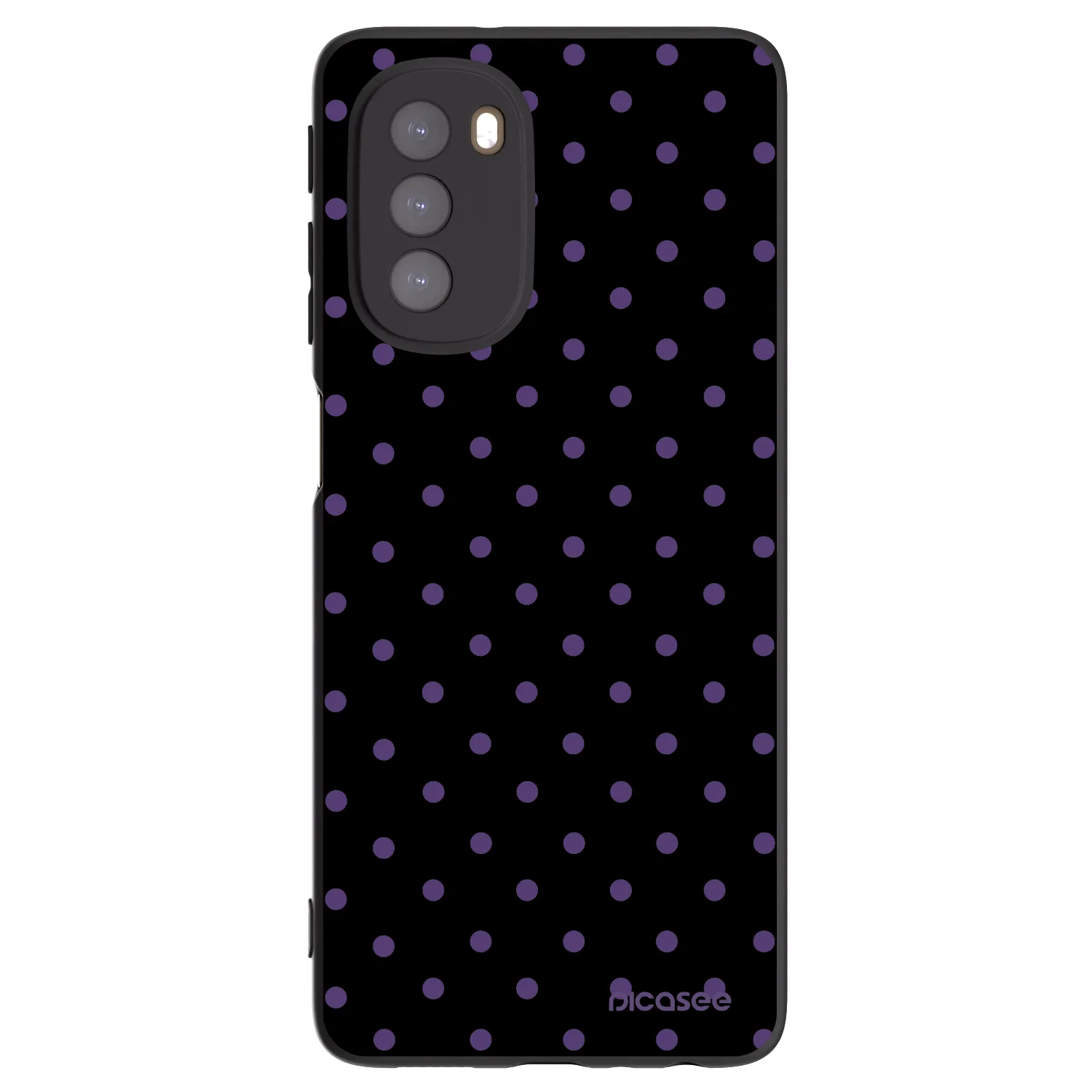 Picasee silikónový čierny obal pre Motorola Moto G51 - Flickers