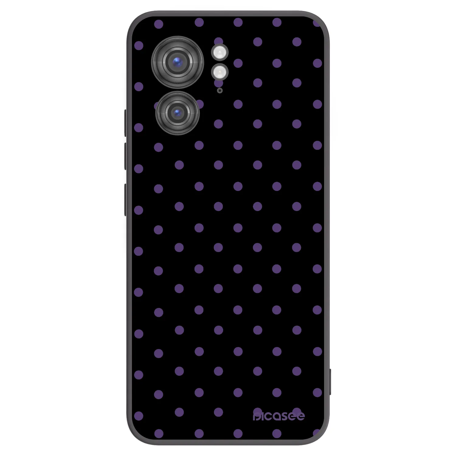 Picasee silikónový čierny obal pre Motorola Edge 40 - Flickers