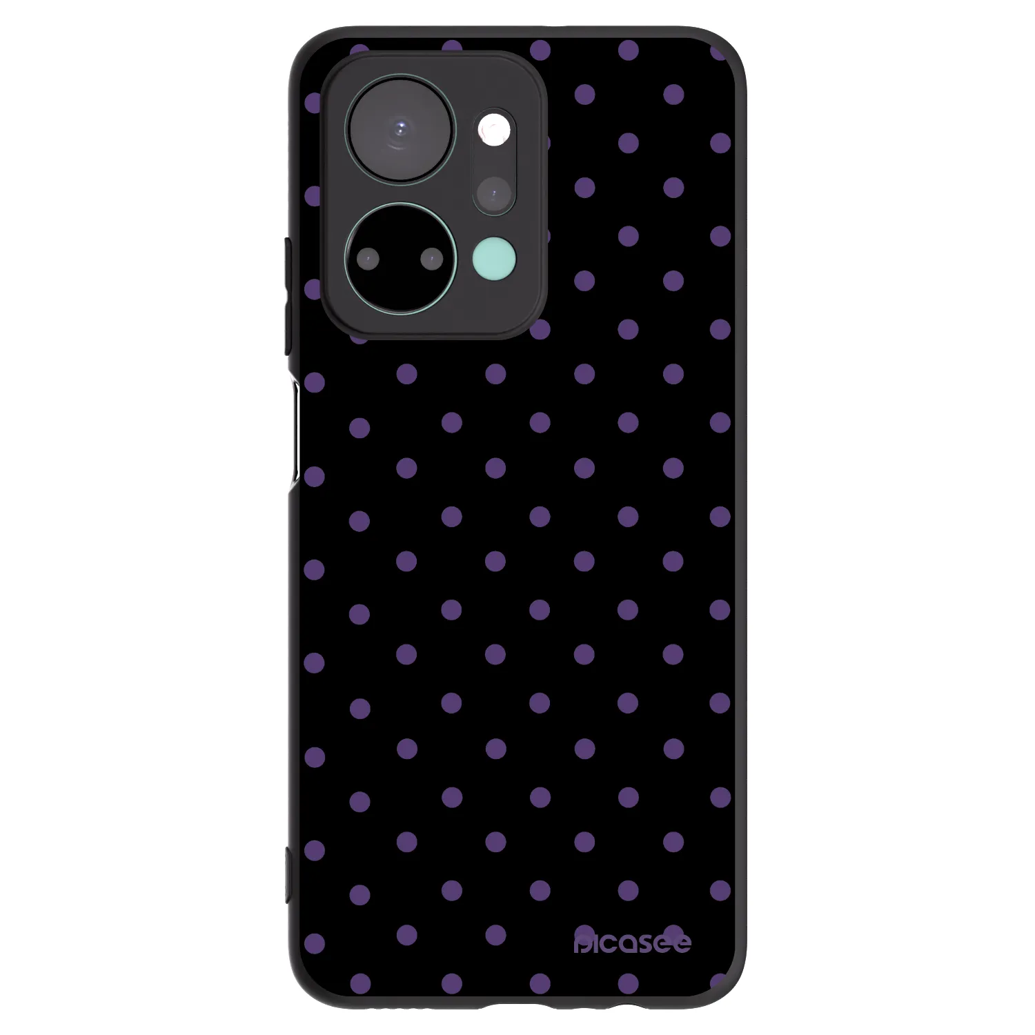 Picasee silikónový čierny obal pre Honor X7a - Flickers