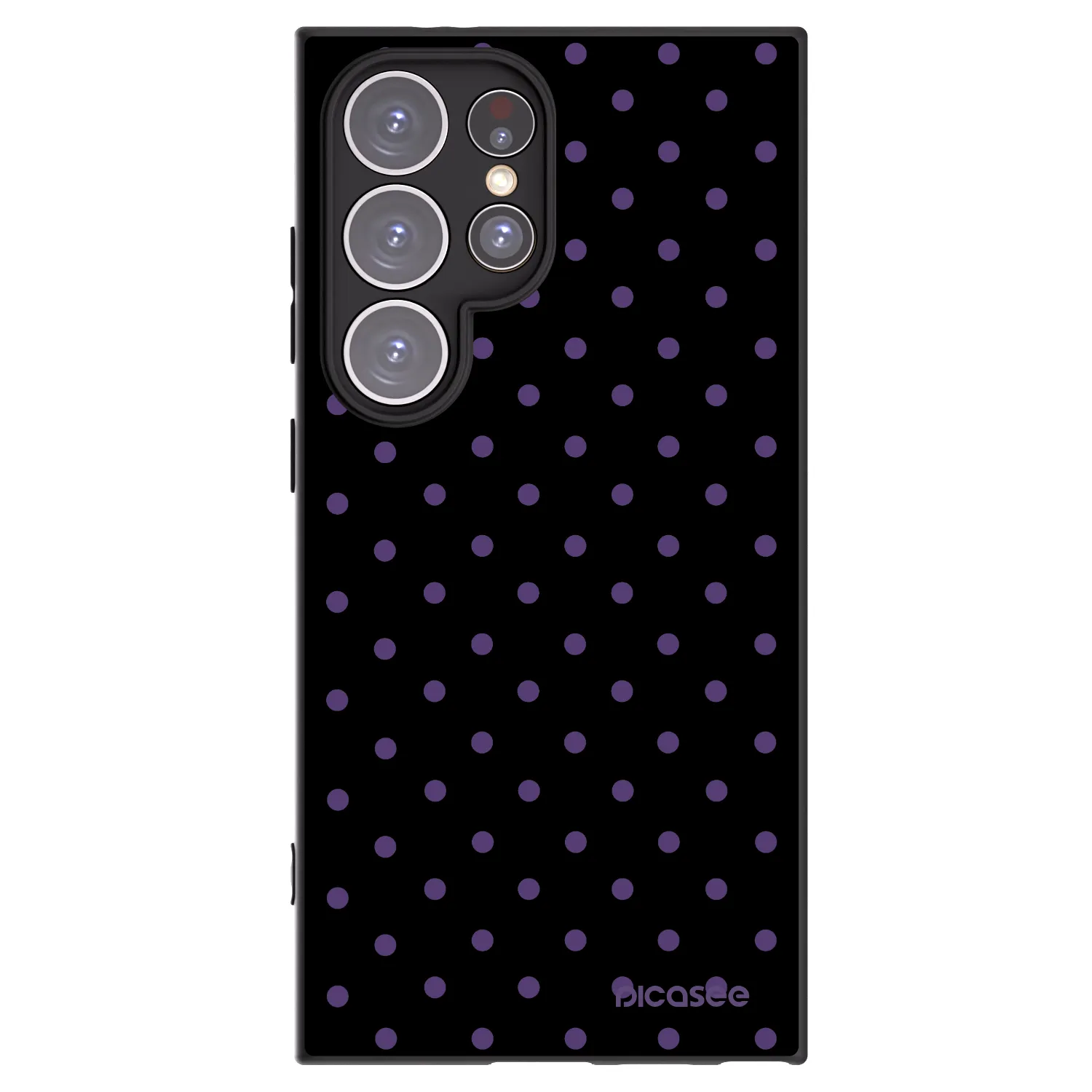 Picasee silikónový čierny obal pre Samsung Galaxy S24 Ultra S928B 5G - Flickers