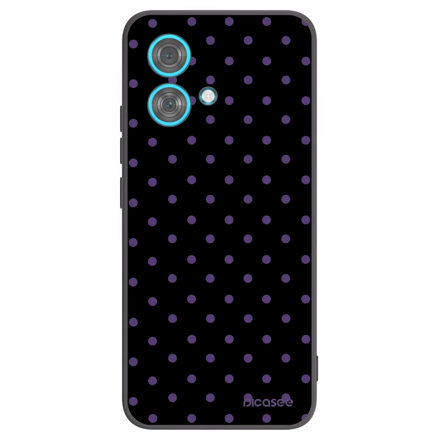 Picasee silikónový čierny obal pre Motorola Edge 40 Neo - Flickers