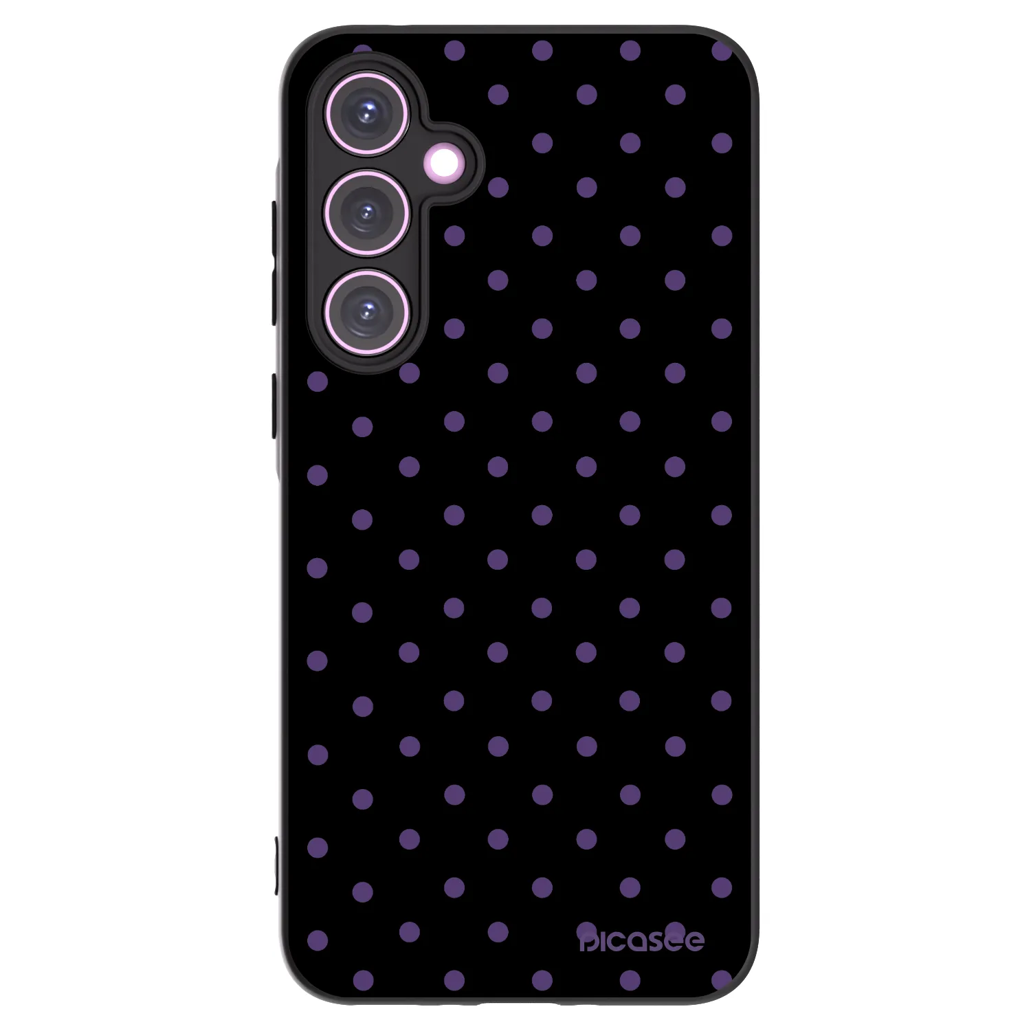 Picasee silikónový čierny obal pre Samsung Galaxy A35 5G A356B - Flickers