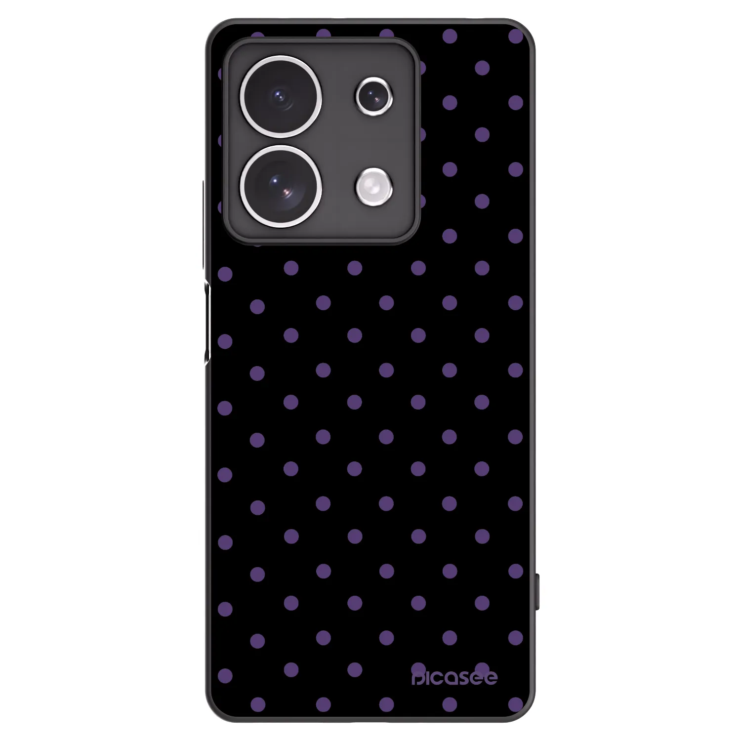 Picasee silikónový čierny obal pre Xiaomi Redmi Note 13 4G - Flickers
