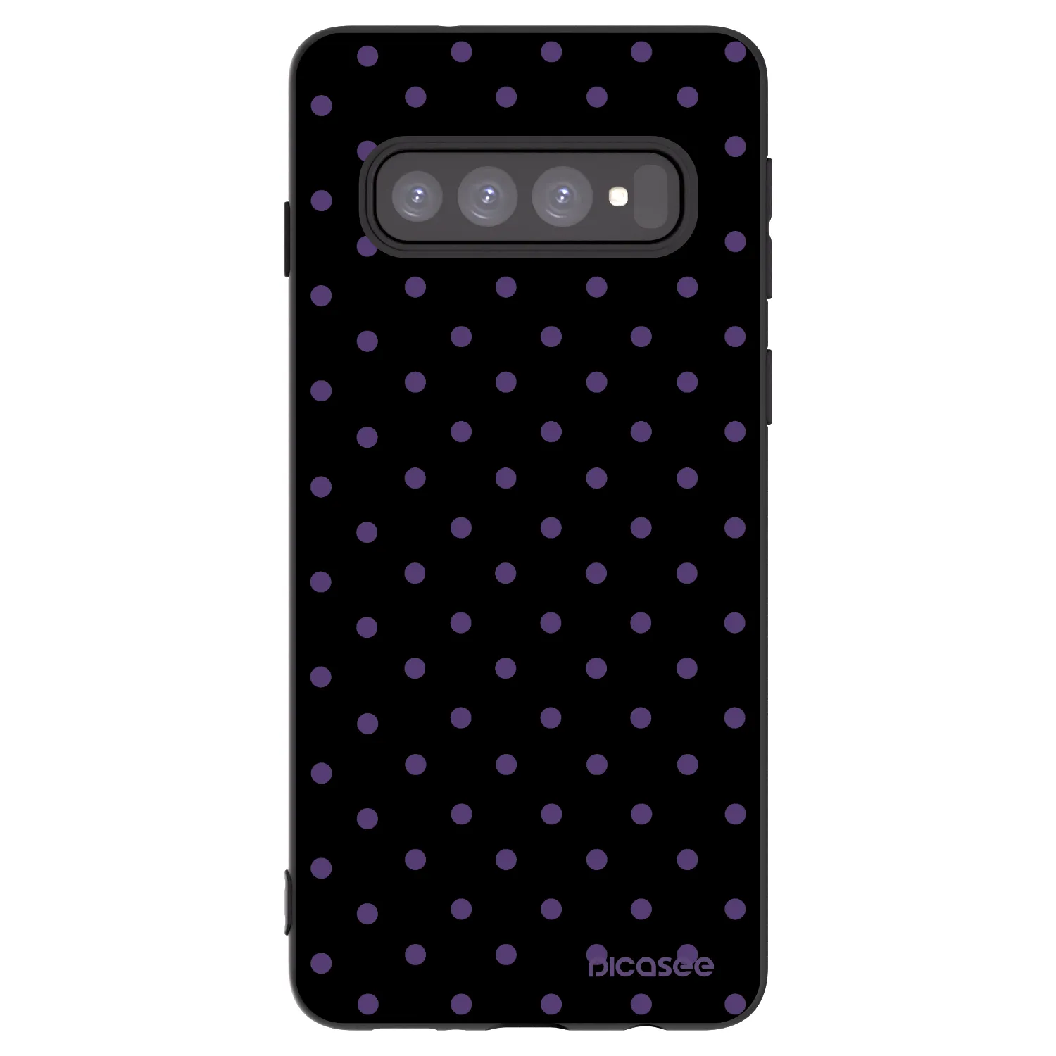 Picasee silikónový čierny obal pre Samsung Galaxy S10 G973 - Flickers