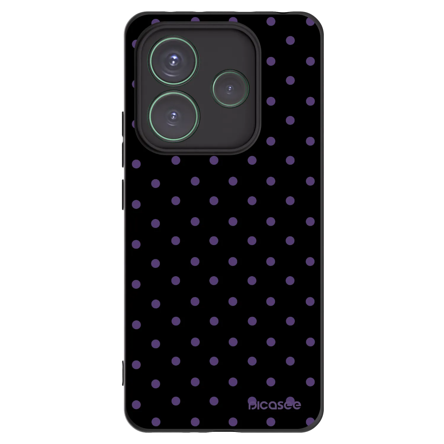Picasee silikónový čierny obal pre Xiaomi Redmi Note 14 5G - Flickers