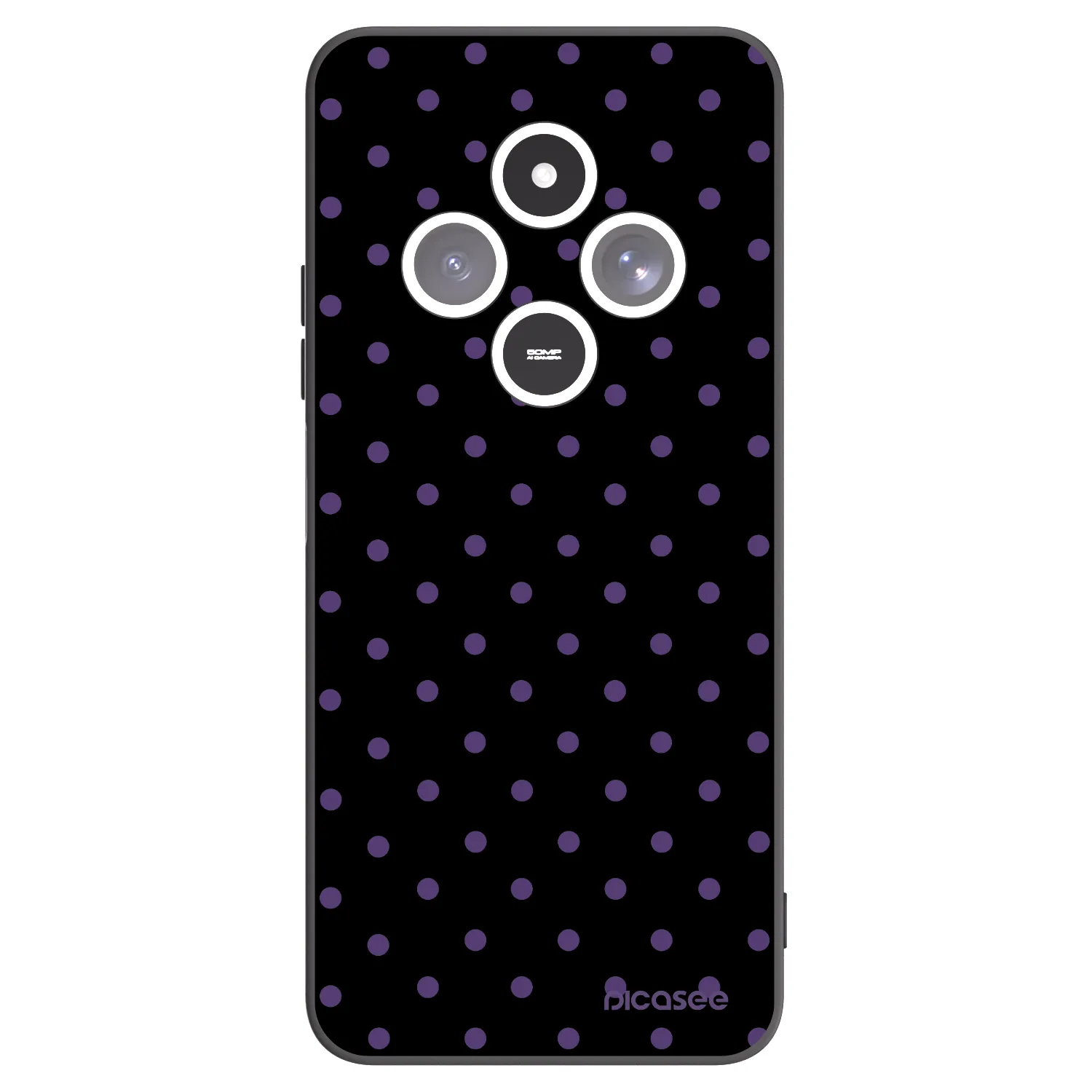 Picasee silikónový čierny obal pre Xiaomi Redmi 14C - Flickers
