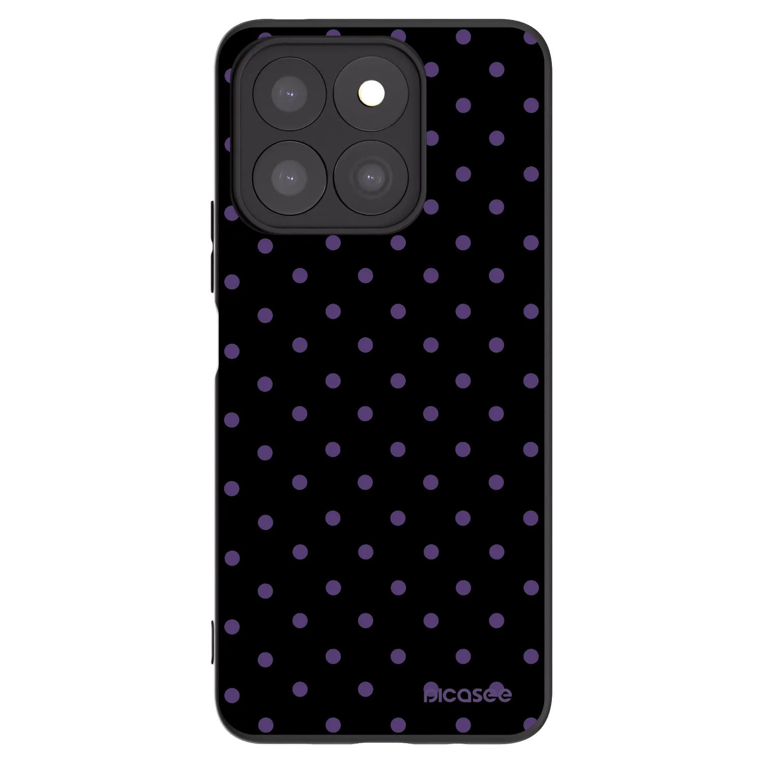 Picasee silikónový čierny obal pre Honor X8c - Flickers