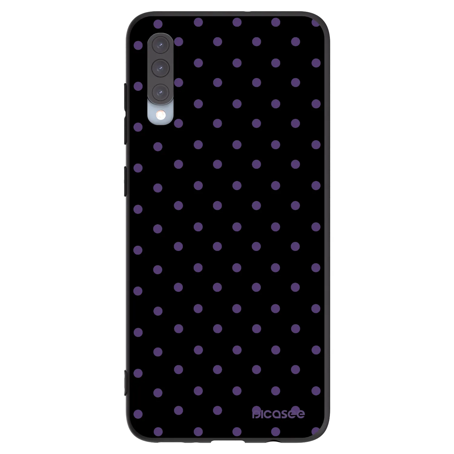 Picasee silikónový čierny obal pre Samsung Galaxy A70 A705F - Flickers