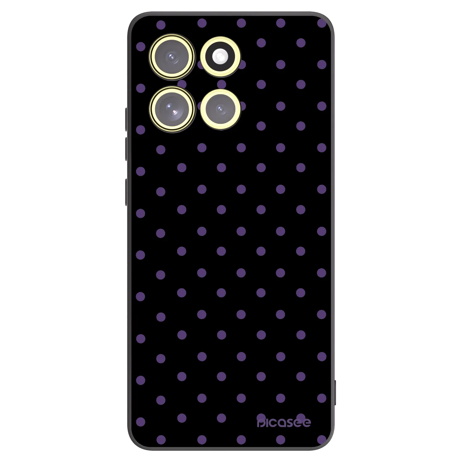 Picasee silikónový čierny obal pre Motorola Moto G86 5G - Flickers