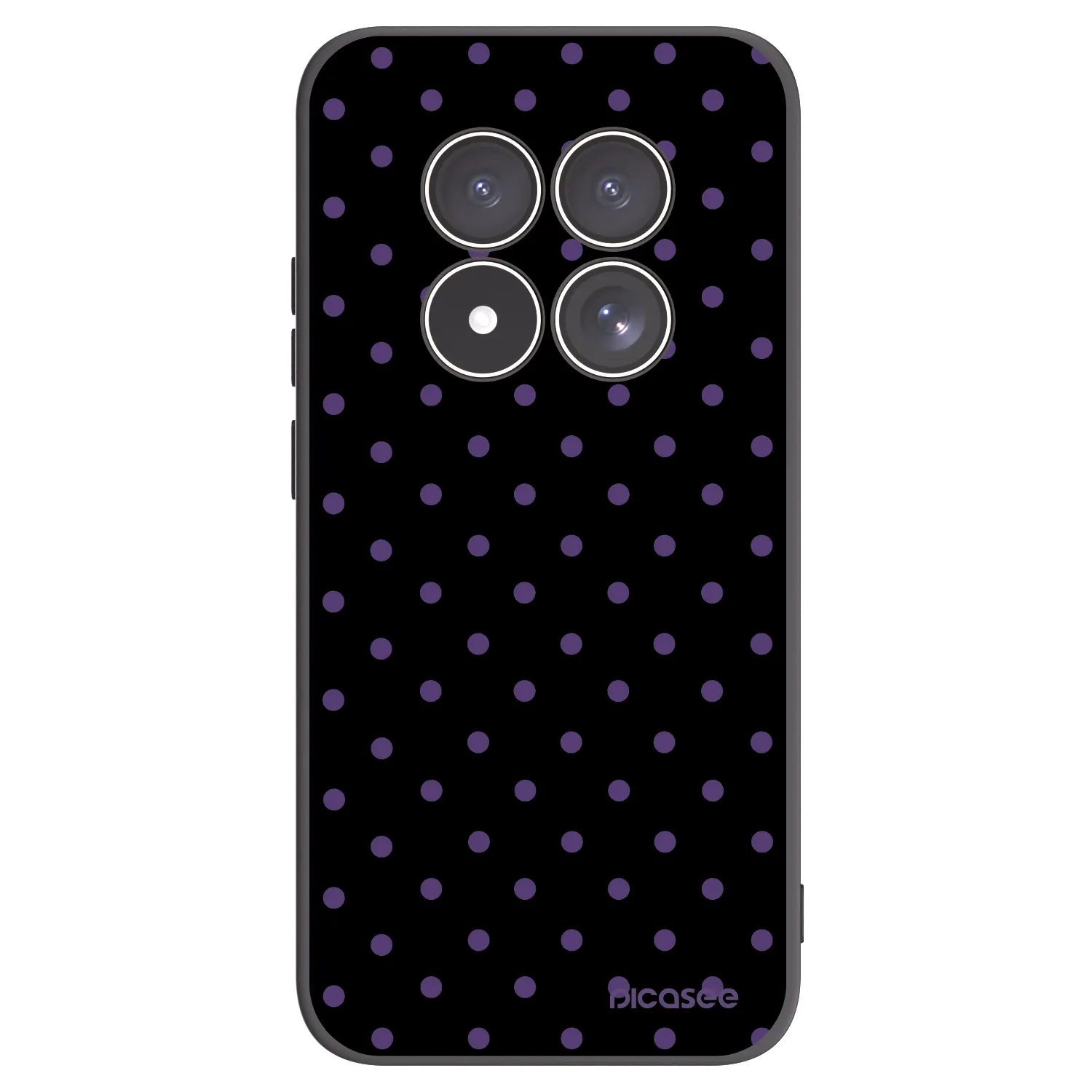 Picasee silikónový čierny obal pre Xiaomi Redmi Note 15 Pro 4G - Flickers