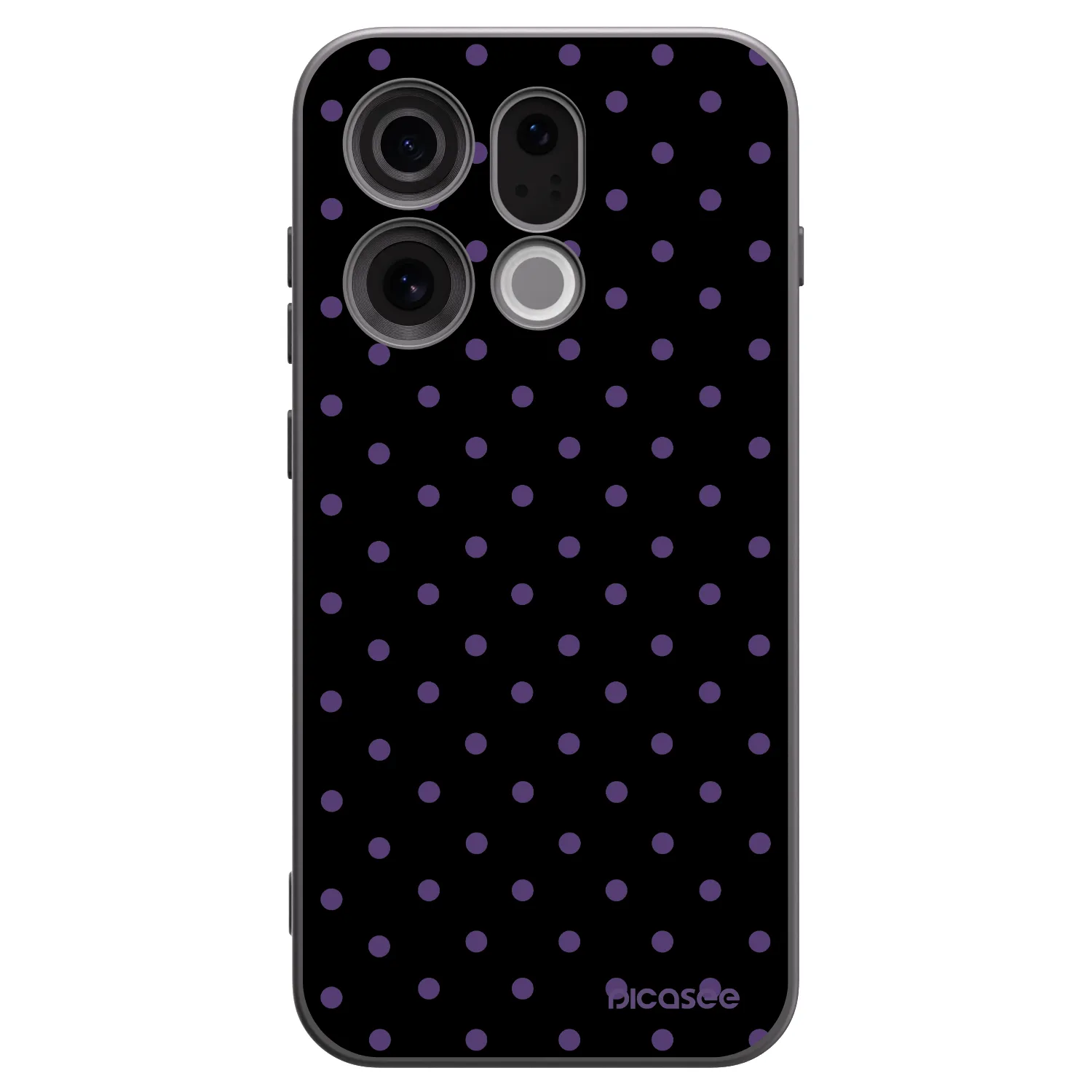 Picasee silikónový čierny obal pre OPPO Find X9 - Flickers