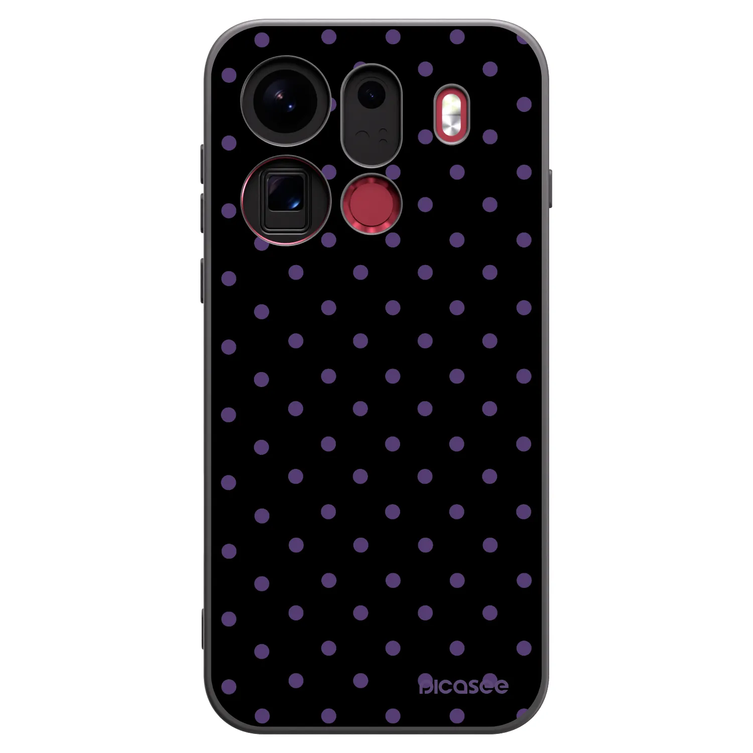 Picasee silikónový čierny obal pre OPPO Find X9 Pro - Flickers