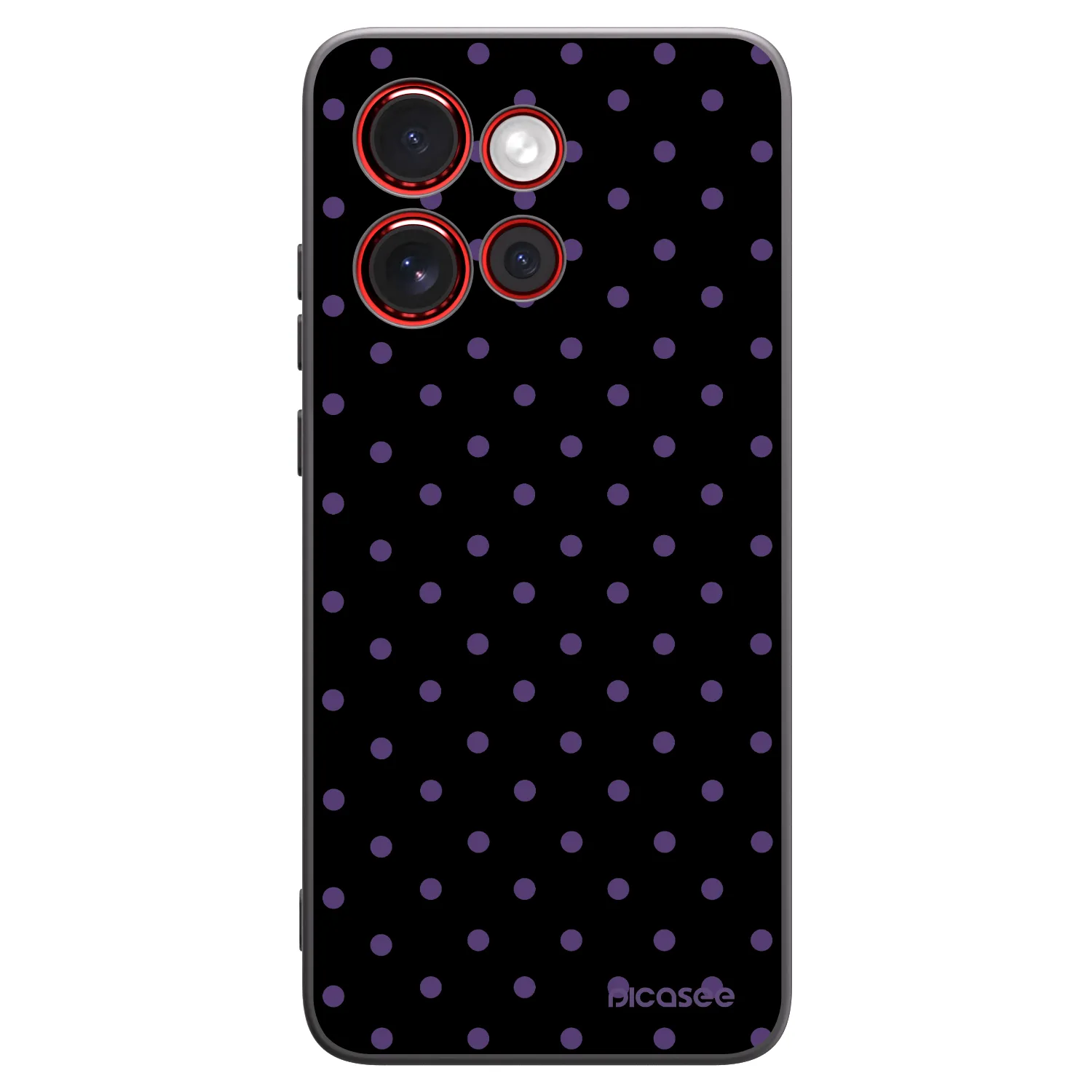 Picasee silikónový čierny obal pre Motorola Edge 60 Neo 5G - Flickers