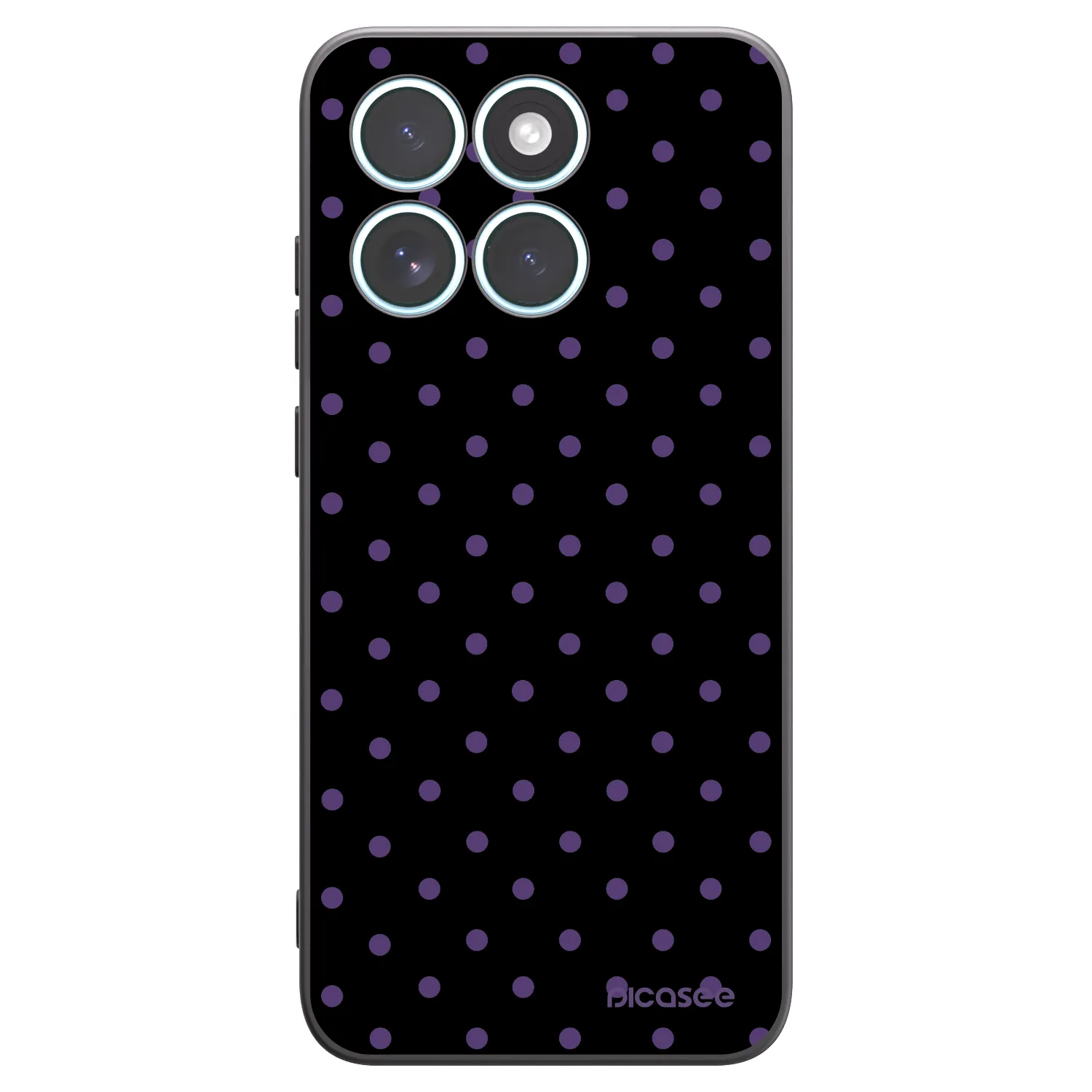 Picasee silikónový čierny obal pre Motorola Edge 70 Fusion - Flickers