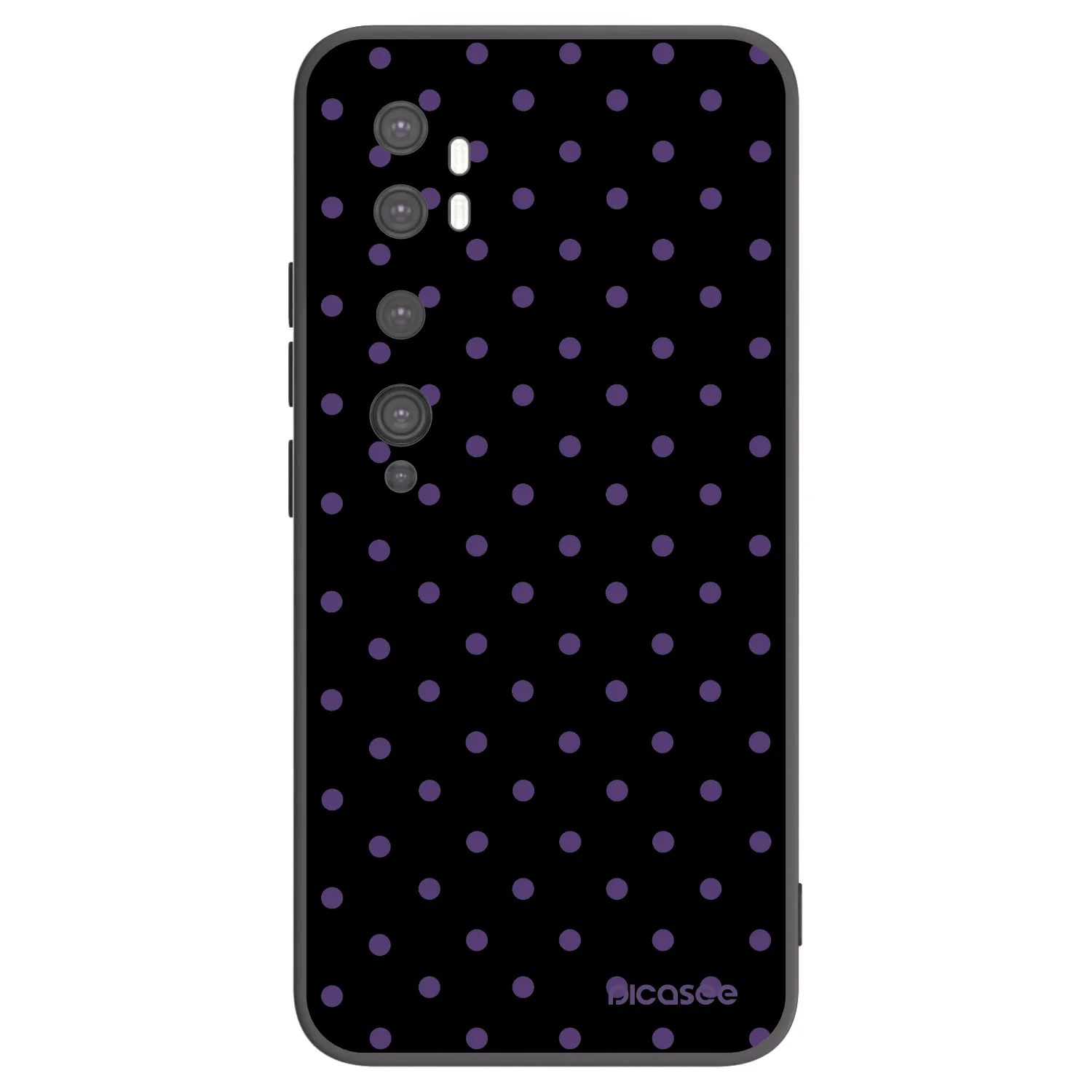 Picasee silikónový čierny obal pre Xiaomi Mi Note 10 (Pro) - Flickers