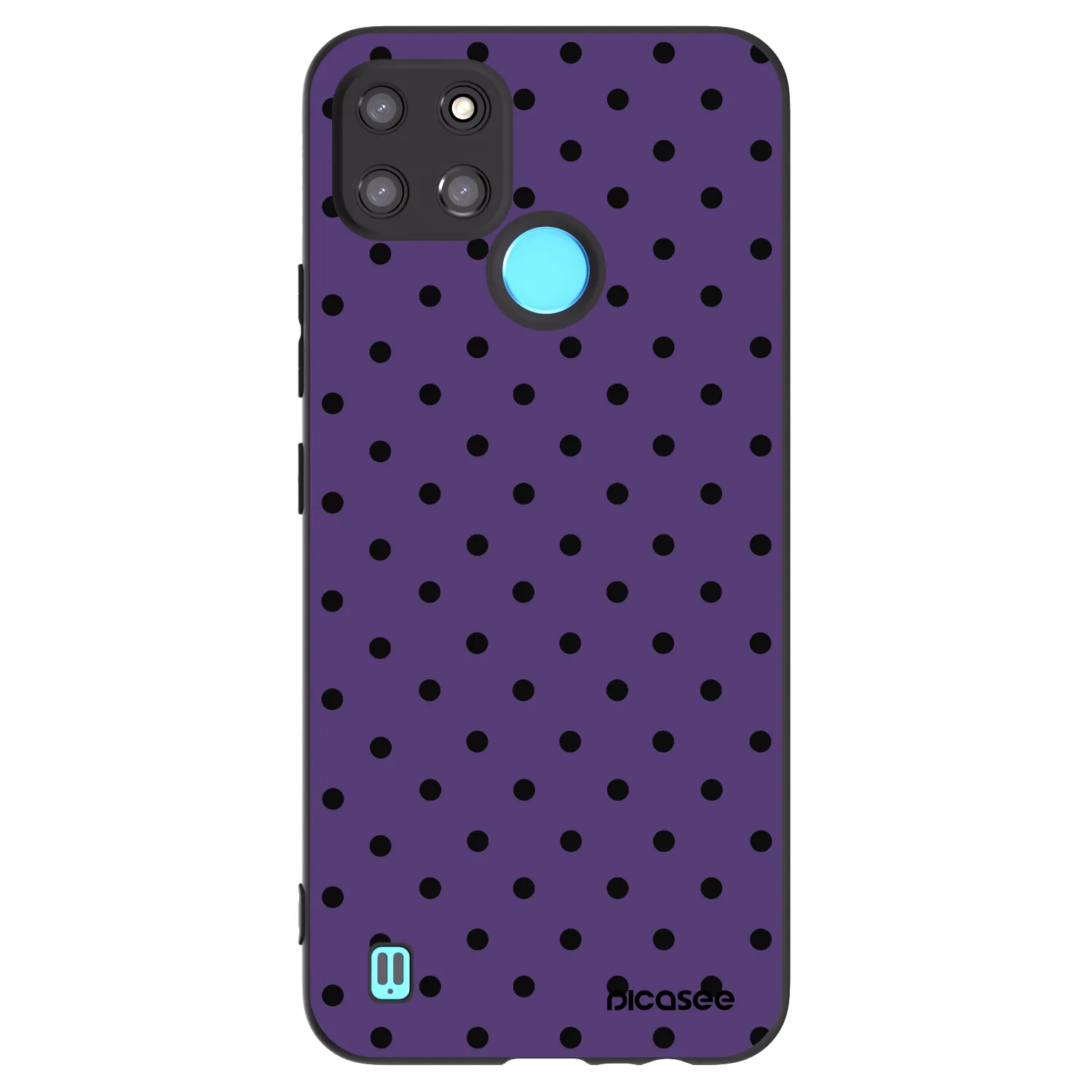 Picasee silikónový čierny obal pre Realme C21Y - Flickers 2