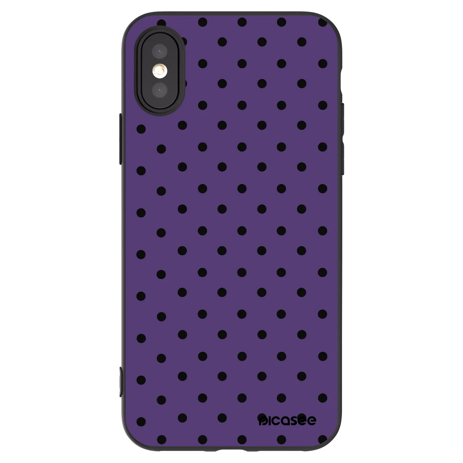Picasee silikónový čierny obal pre Apple iPhone X/XS - Flickers 2
