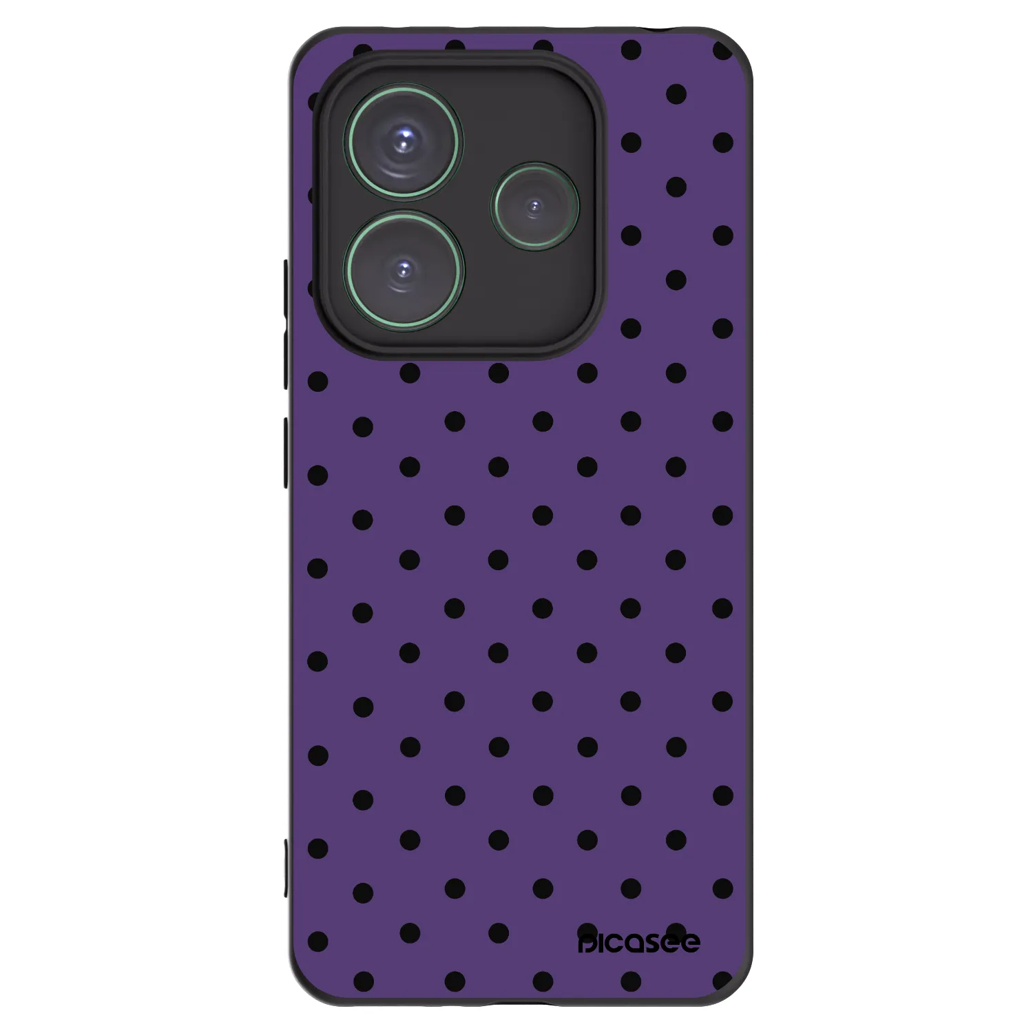 Picasee silikónový čierny obal pre Xiaomi Redmi Note 14 5G - Flickers 2