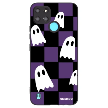 Picasee silikónový čierny obal pre Realme C21Y - Ghosts