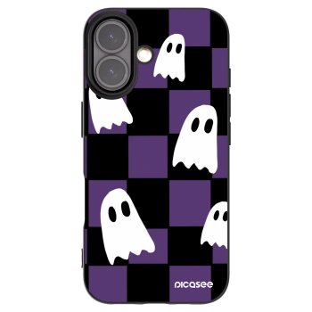 Picasee silikónový čierny obal pre Apple iPhone 16 - Ghosts