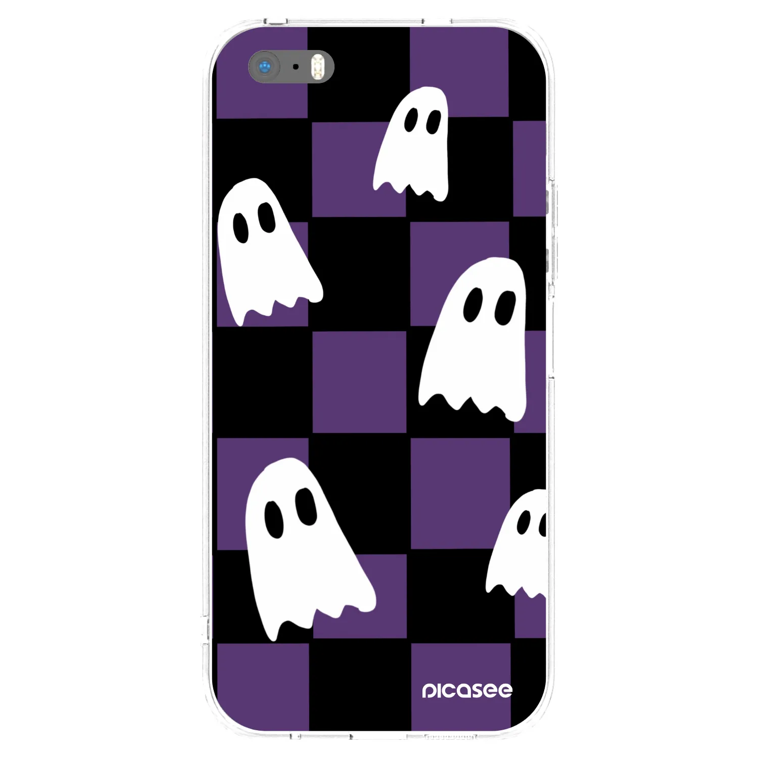 Picasee silikónový prehľadný obal pre Apple iPhone 5/5S/SE - Ghosts