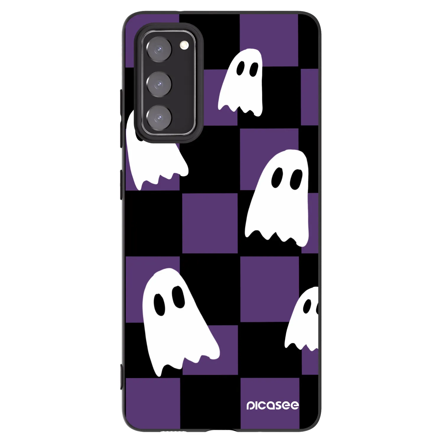 Picasee silikónový čierny obal pre Samsung Galaxy S20 FE - Ghosts