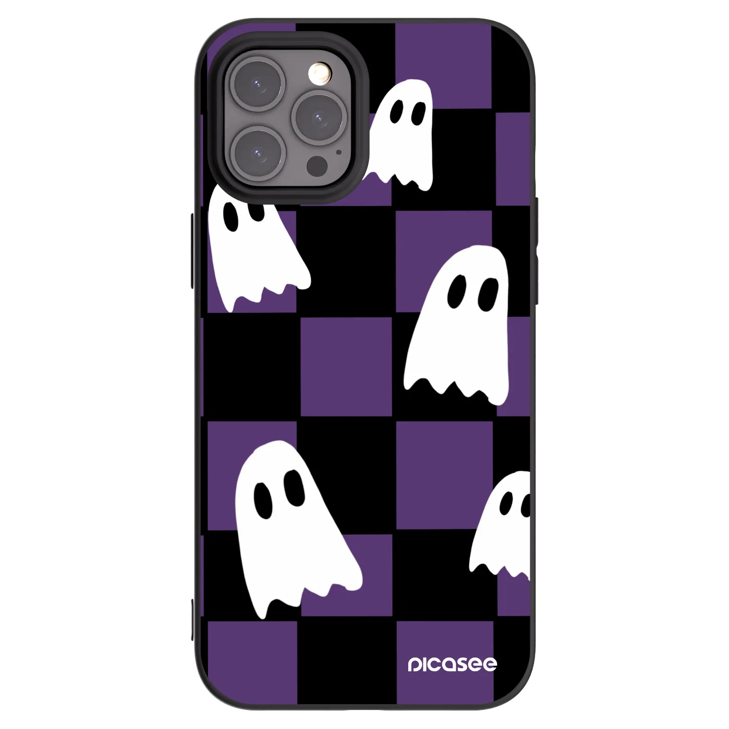 Picasee silikónový čierny obal pre Apple iPhone 12 Pro Max - Ghosts