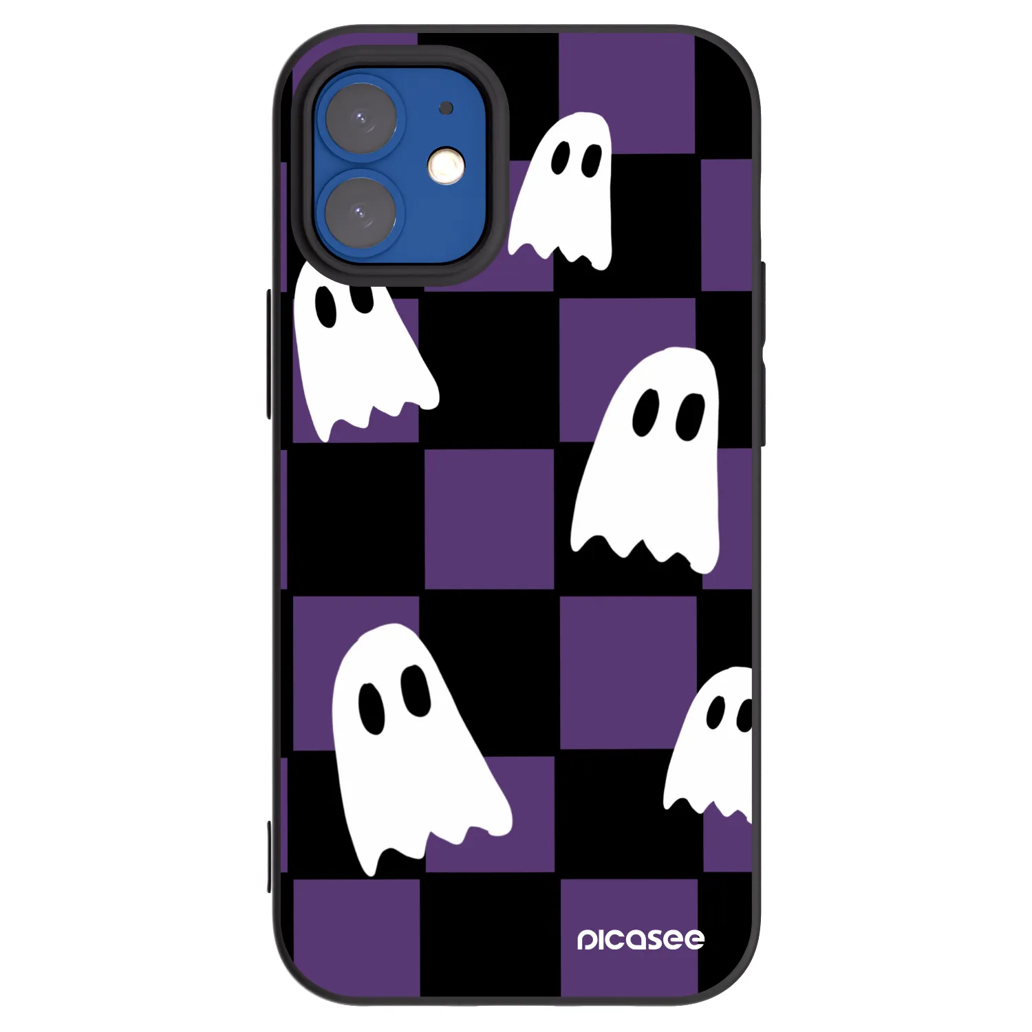 Picasee silikónový čierny obal pre Apple iPhone 12 mini - Ghosts