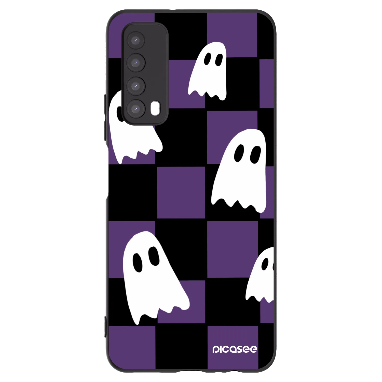 Picasee silikónový čierny obal pre Huawei P Smart 2021 - Ghosts