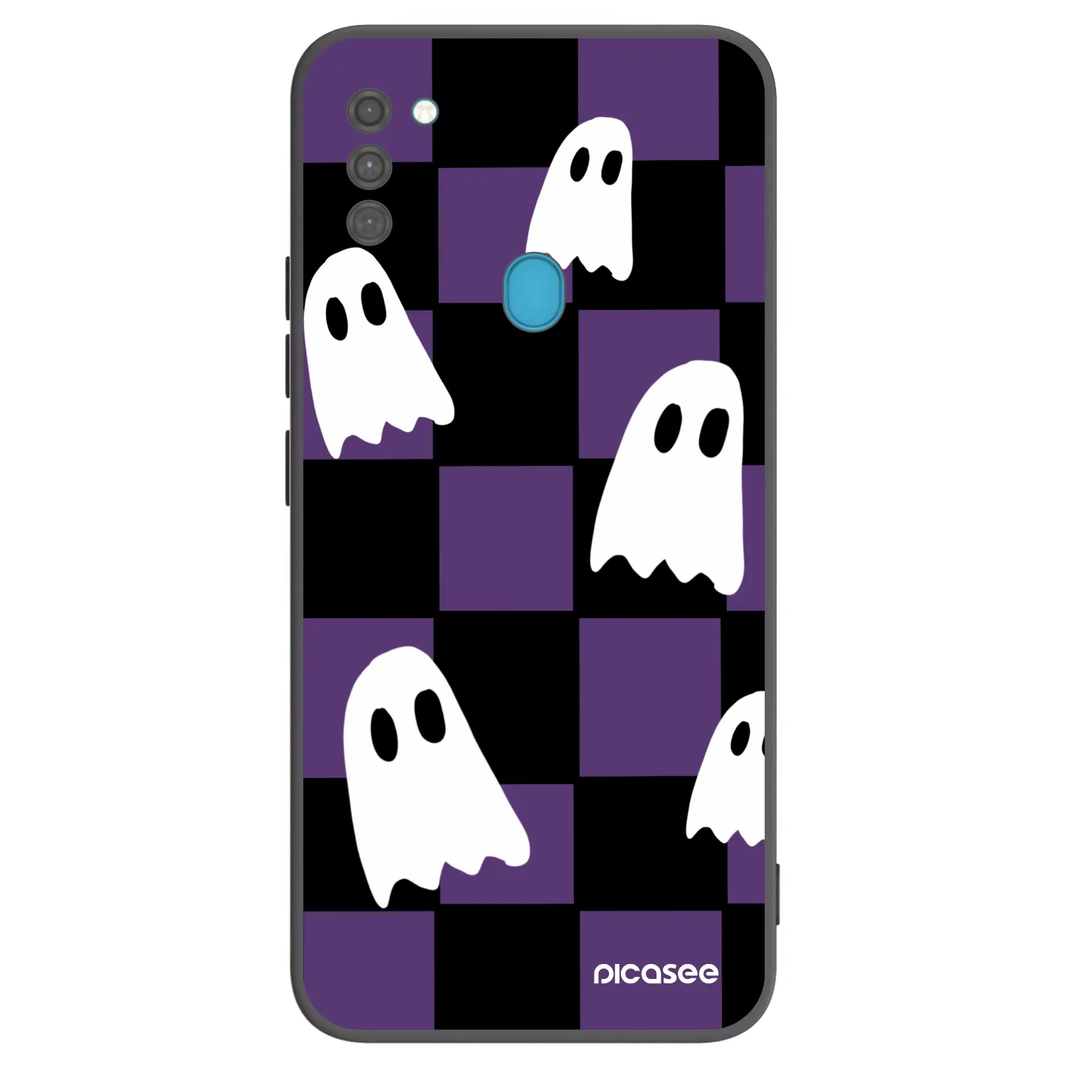 Picasee silikónový čierny obal pre Samsung Galaxy M11 - Ghosts