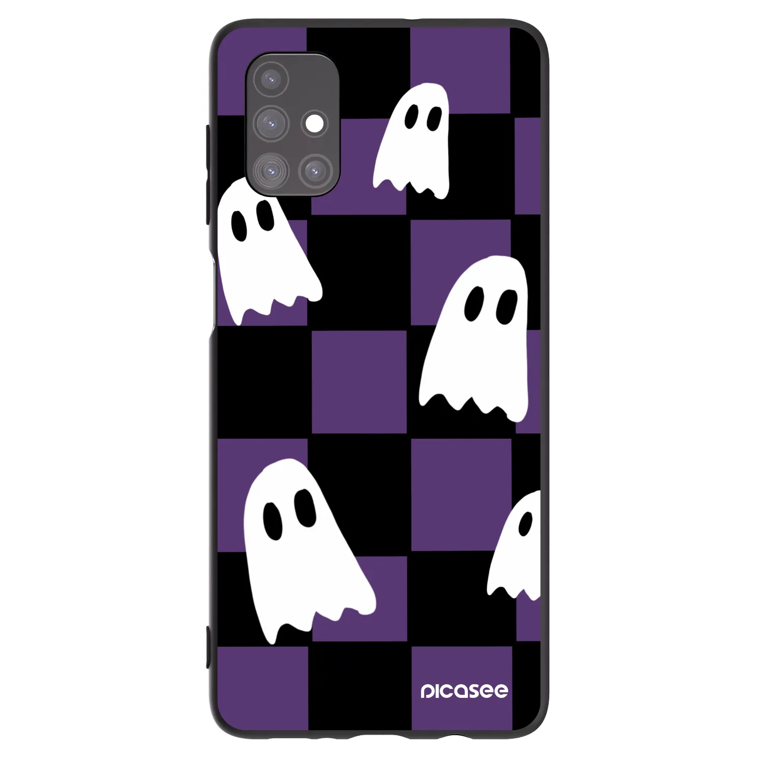 Picasee silikónový čierny obal pre Samsung Galaxy M51 M515F - Ghosts