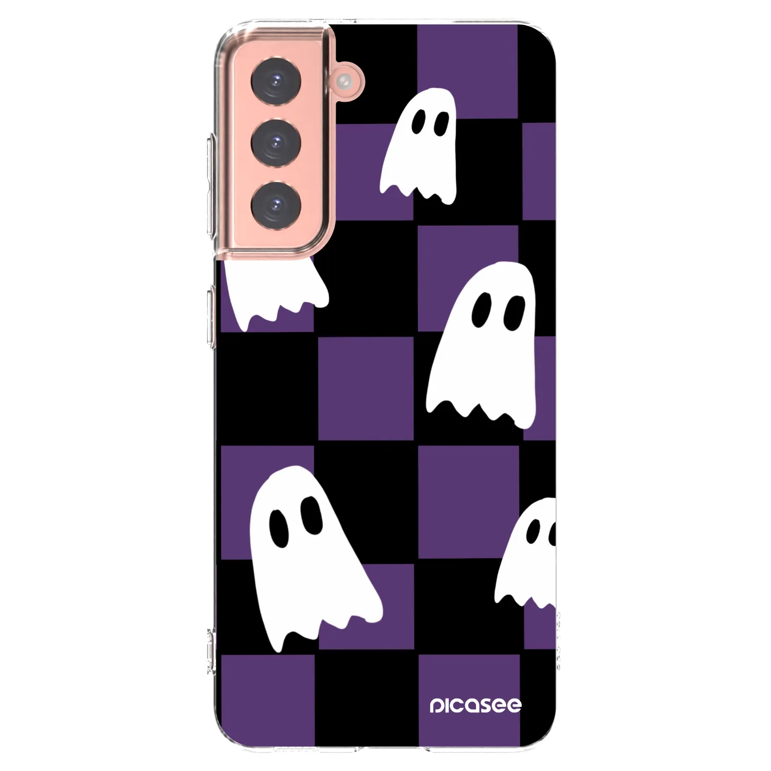 Picasee silikónový prehľadný obal pre Samsung Galaxy S21 5G G991B - Ghosts