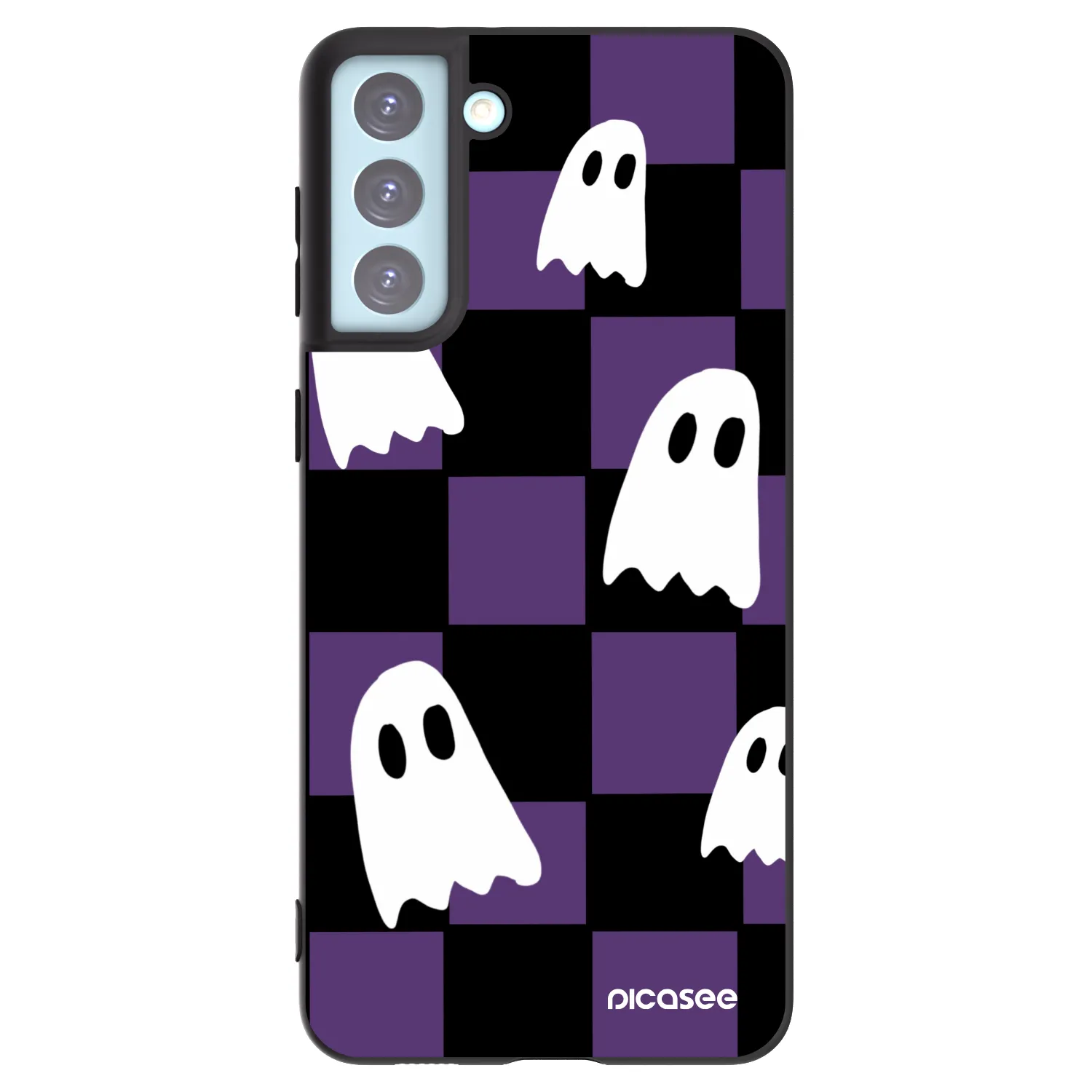 Picasee silikónový čierny obal pre Samsung Galaxy S21+ 5G G996F - Ghosts
