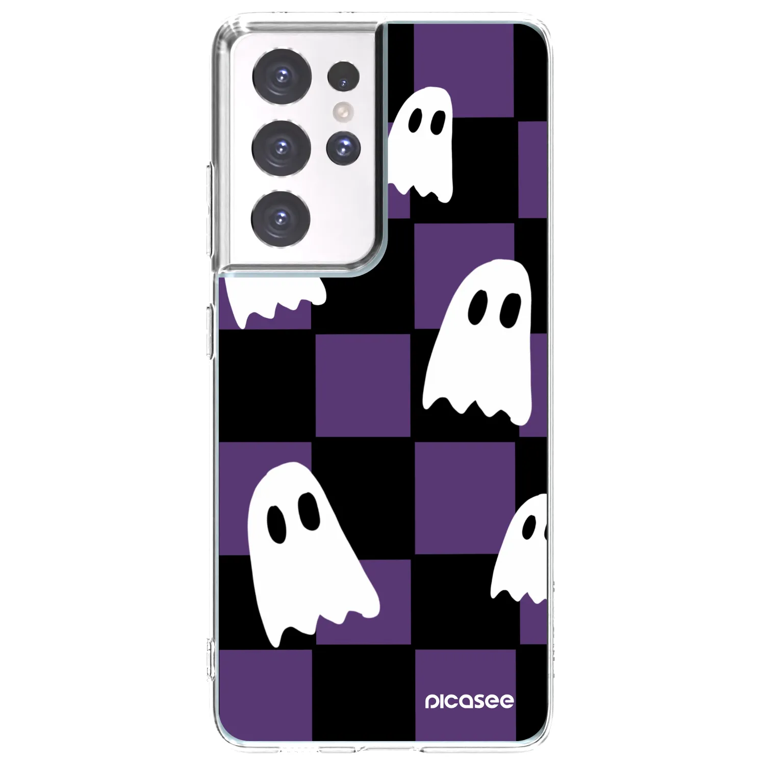 Picasee silikónový prehľadný obal pre Samsung Galaxy S21 Ultra 5G G998B - Ghosts