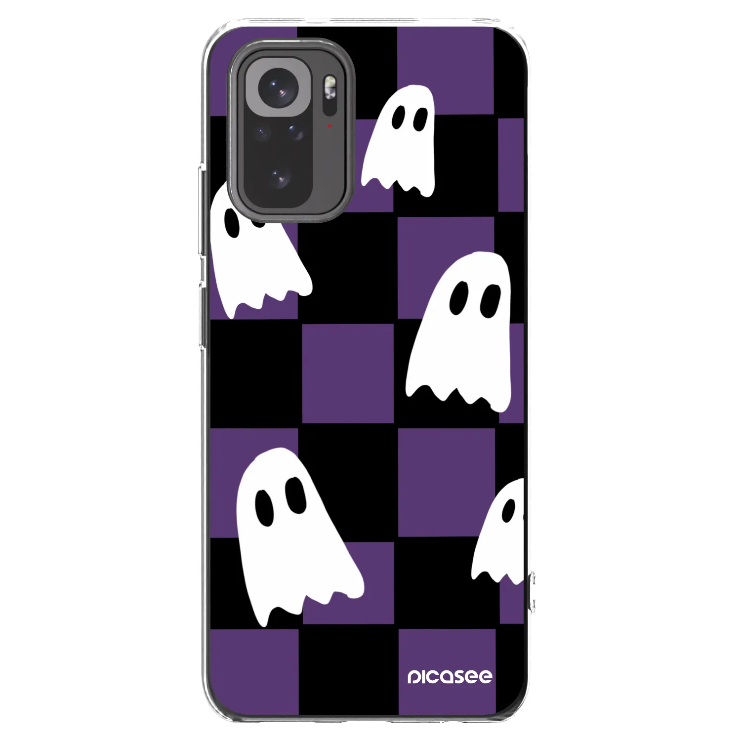Picasee silikónový prehľadný obal pre Xiaomi Redmi Note 10 - Ghosts