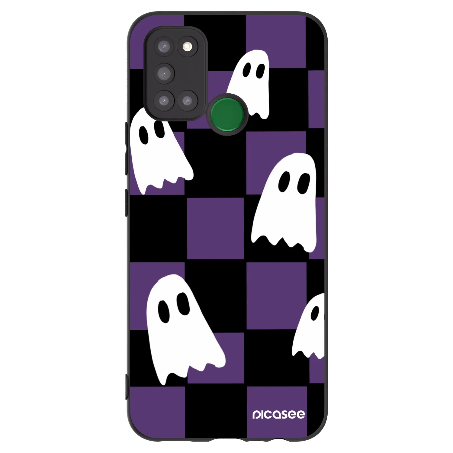 Picasee silikónový čierny obal pre Realme 7i - Ghosts