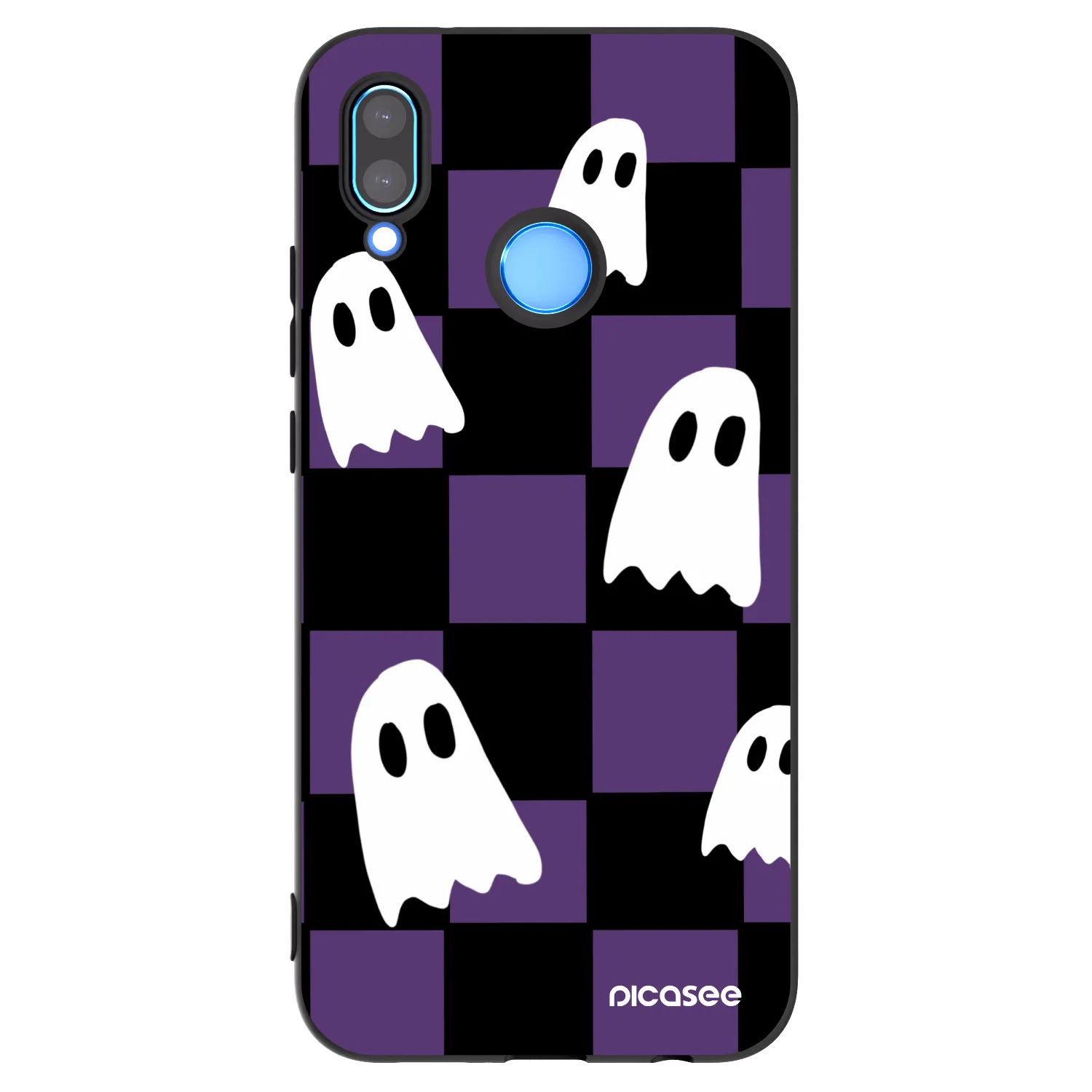 Picasee silikónový čierny obal pre Huawei P20 Lite - Ghosts